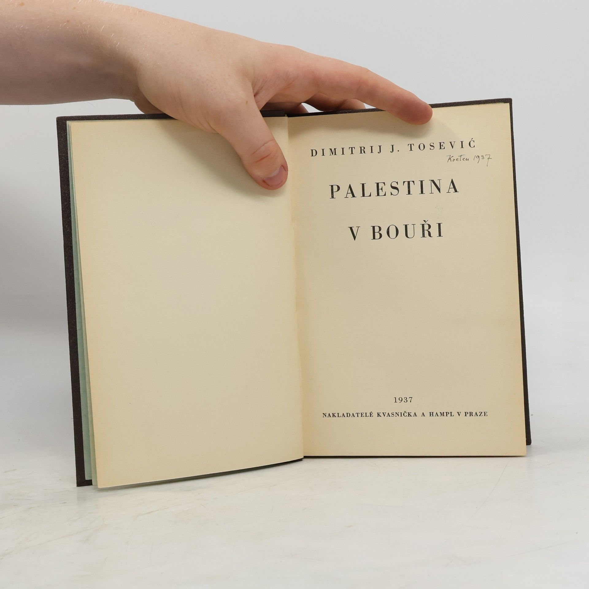 Dimitri J. Tosević Palestina v bouři
