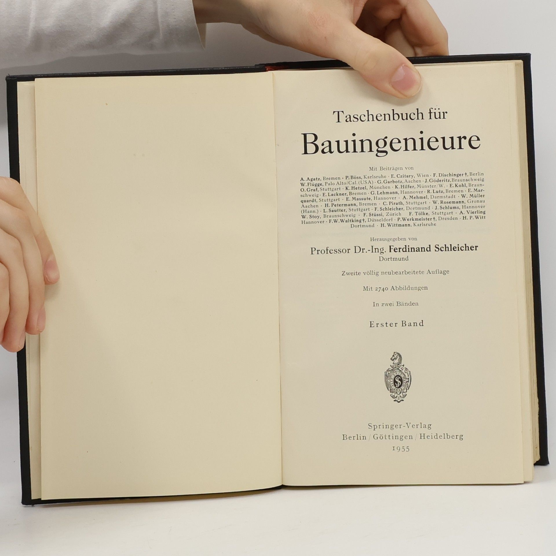 Ferdinand Schleicher Taschenbuch für Bauingenieure I.