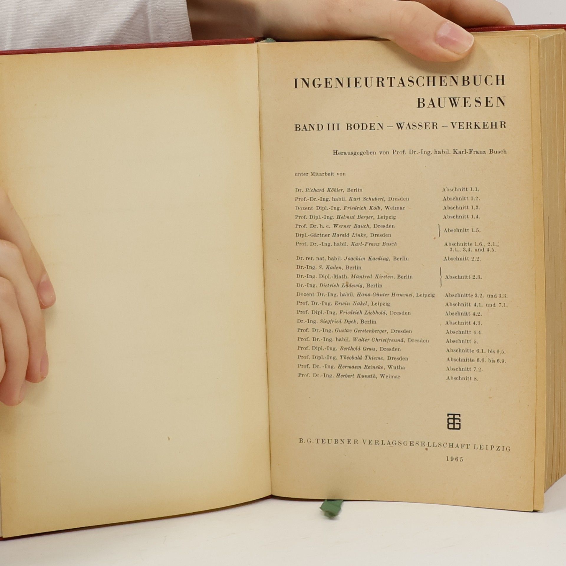 Karl-Franz Busch Ingenieur-Taschenbuch Bauwesen. Band III