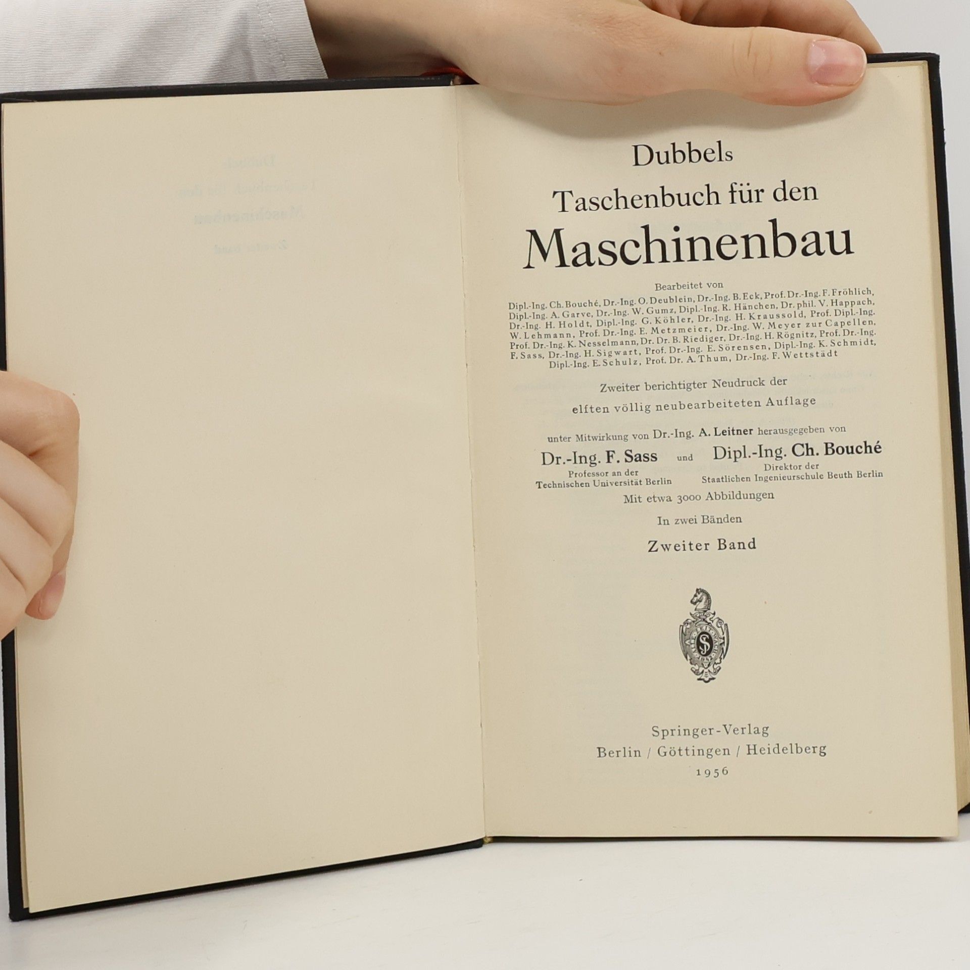 F. Sass Taschenbuch für den Maschinenbau II.