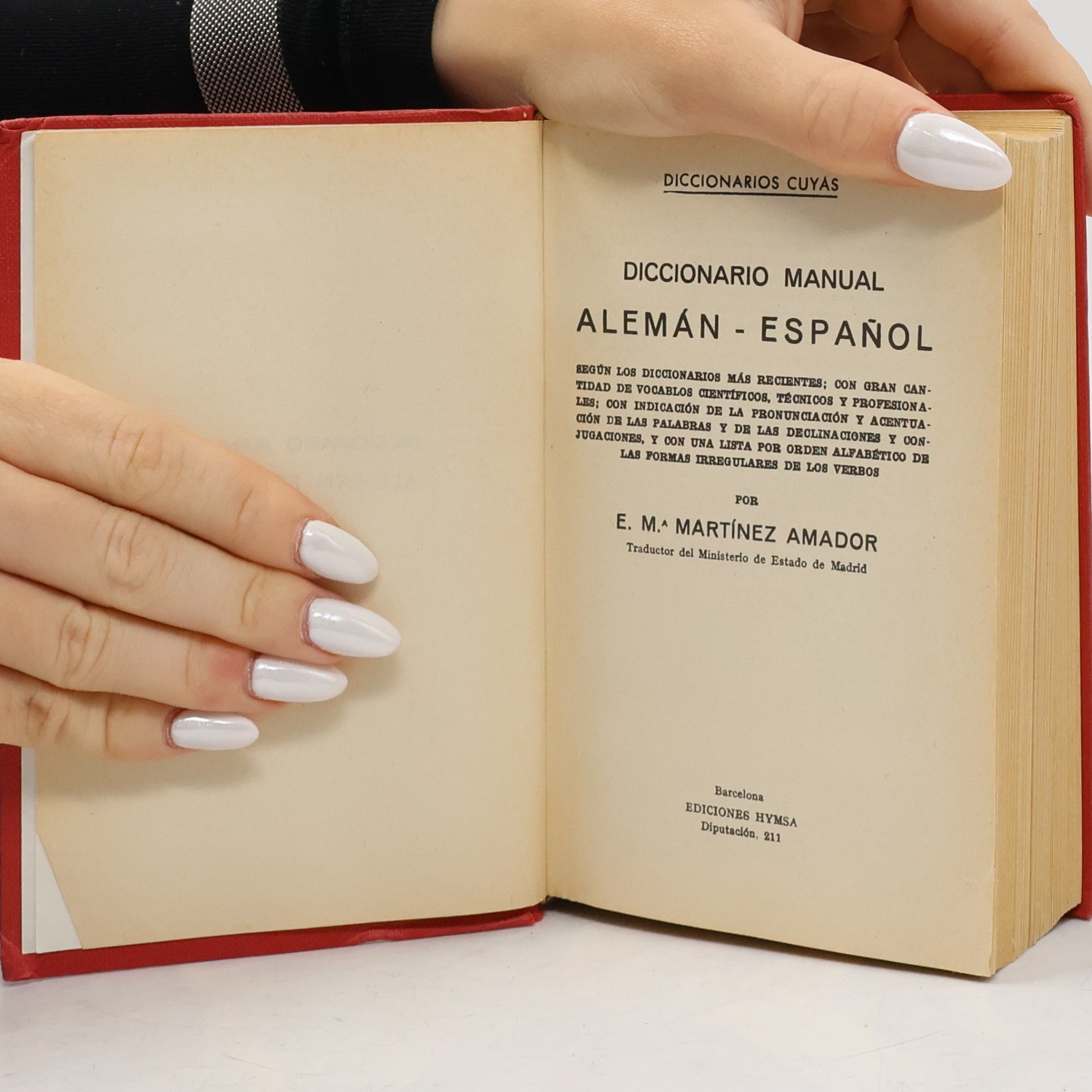 Emilio M. Martínez Amador Diccionario manual alemán-español