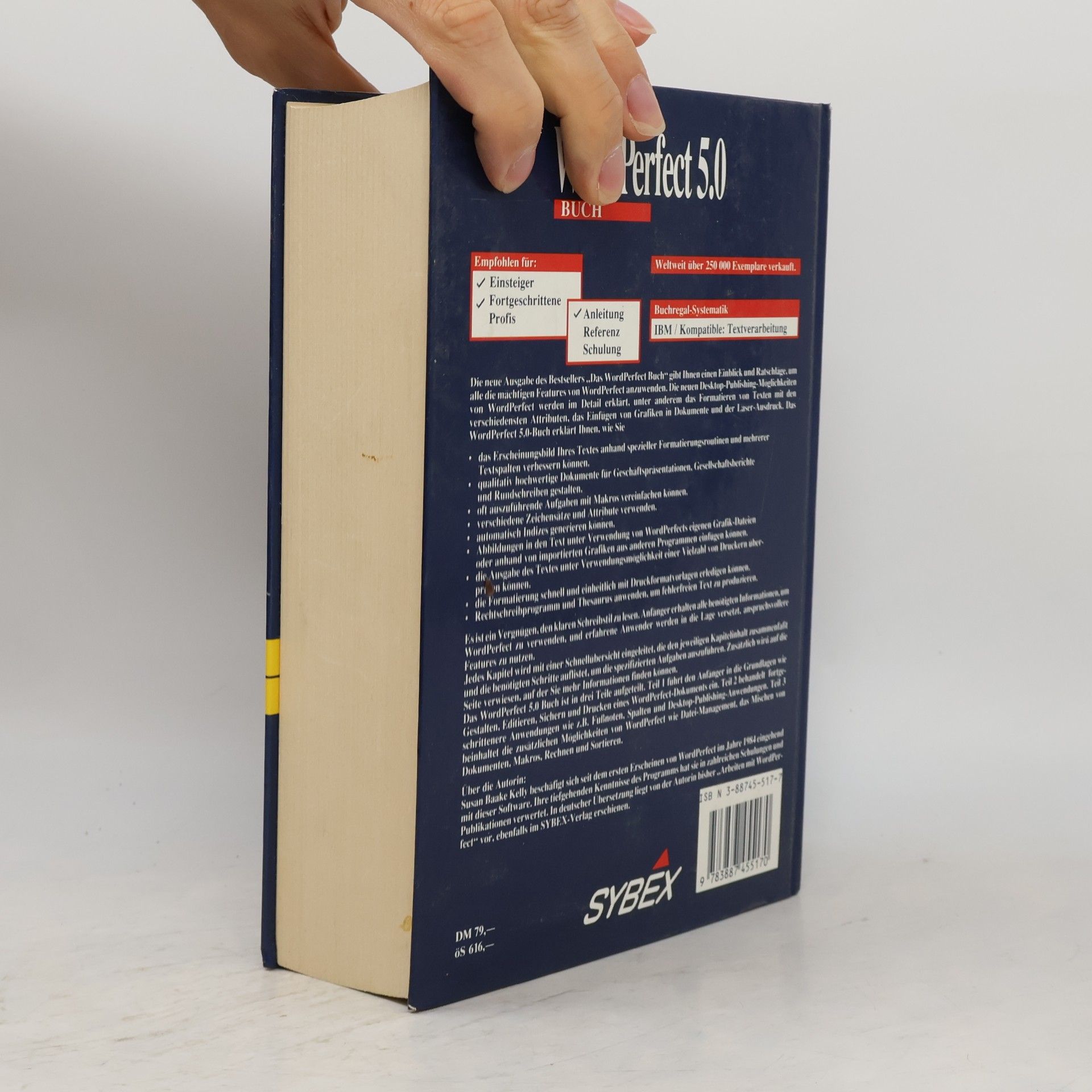 Susan Baanke Kelly Das WordPerfect-5.0-Buch