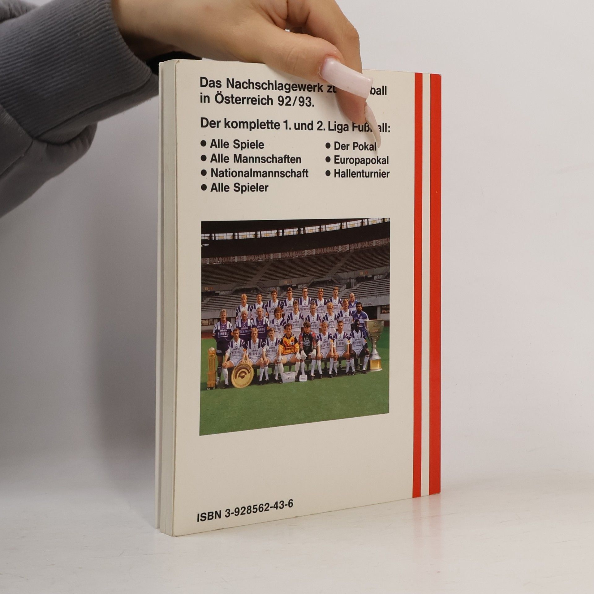 Franz Wenzl Österreichisches Fussball-Jahrbuch 1992/93