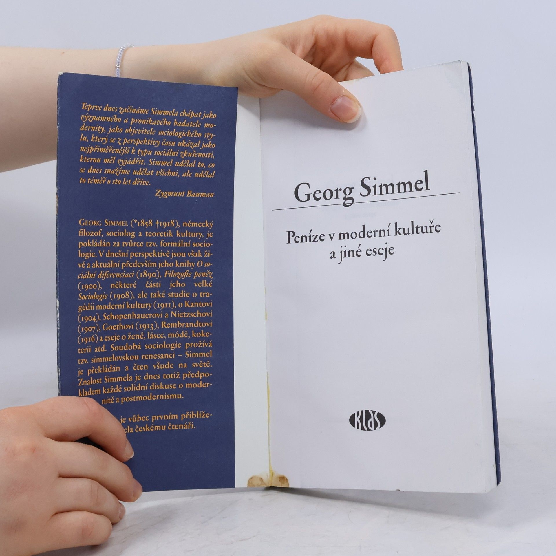 Georg Simmel Peníze v moderní kultuře a jiné eseje