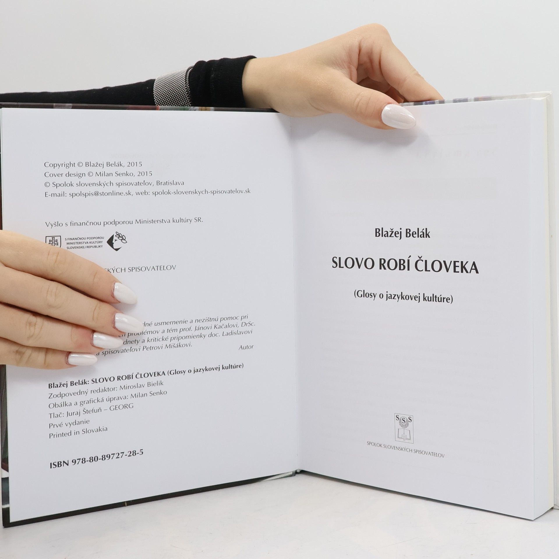 Blažej Belák Slovo robí človeka