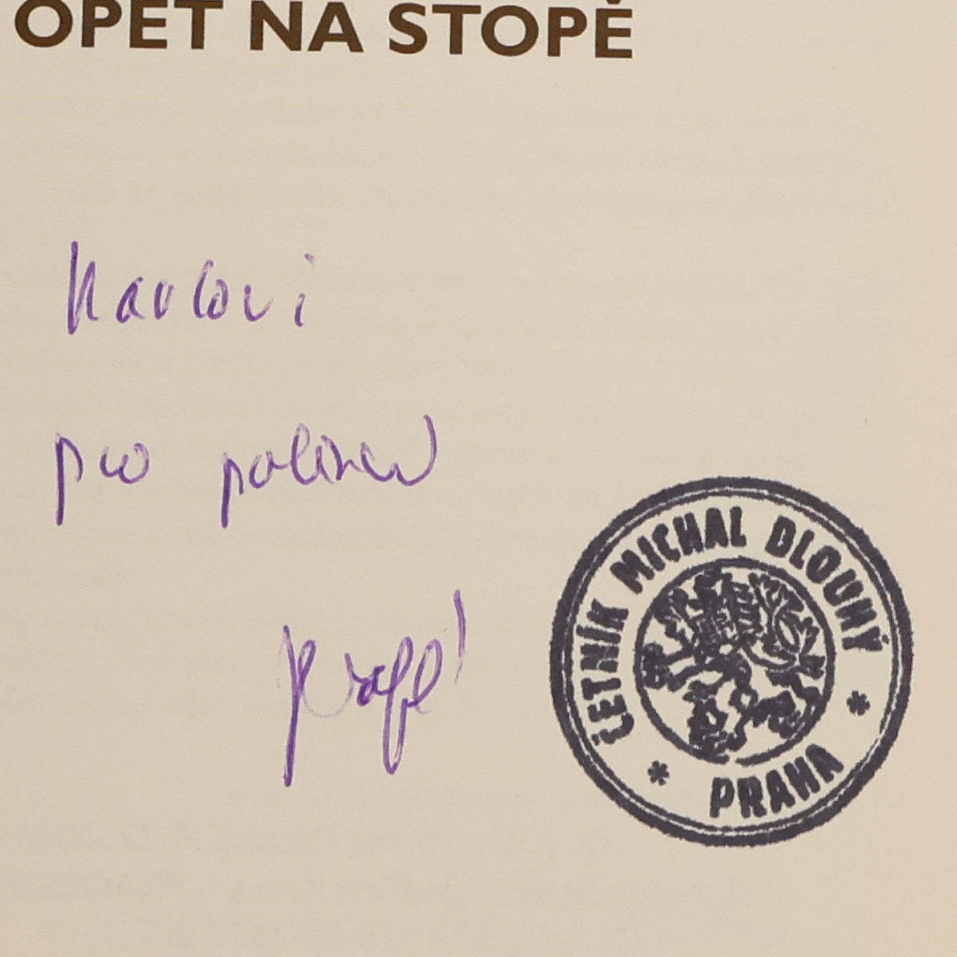 Michal Dlouhý Četnický pes Alto opět na stopě