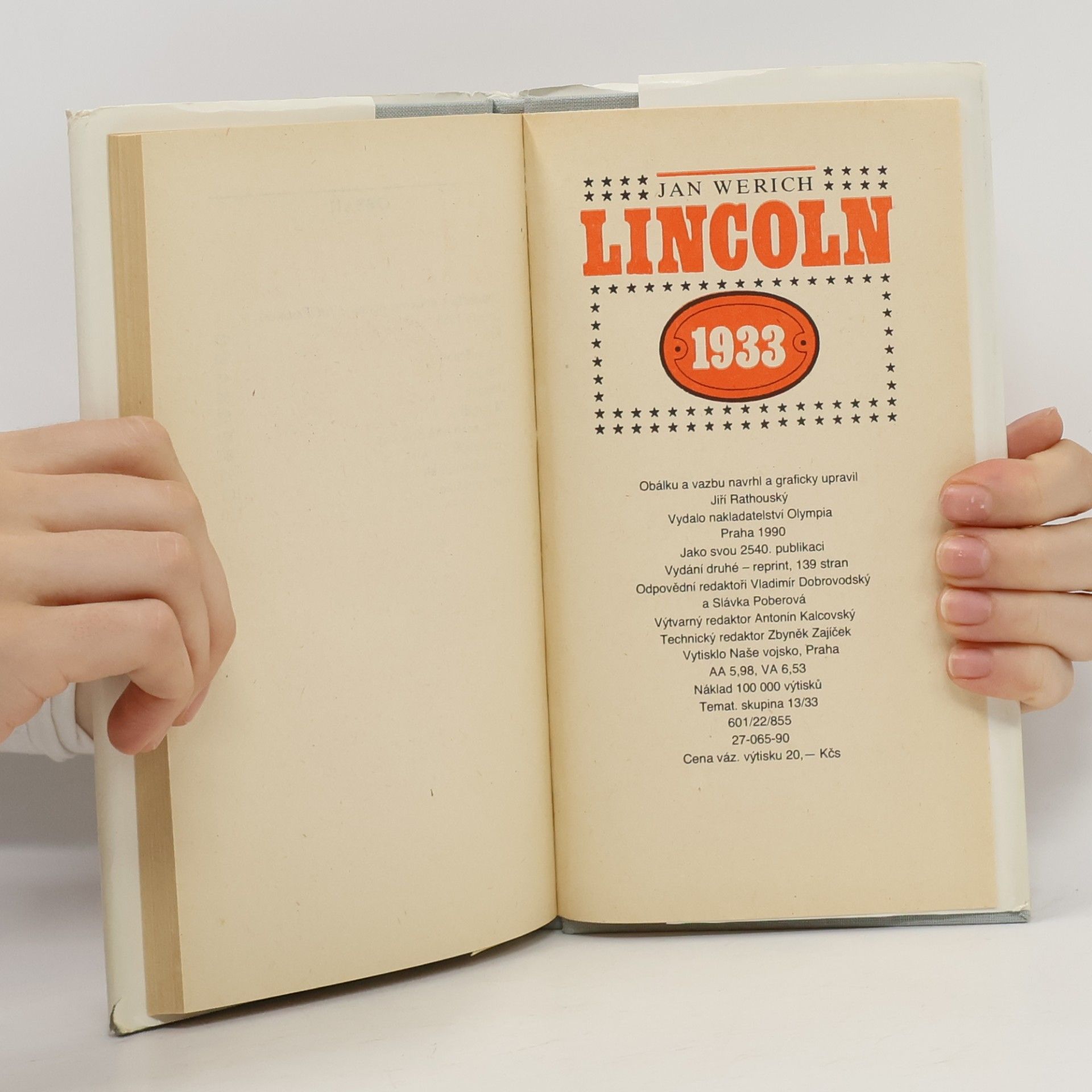 Jan Werich Lincoln 1933
