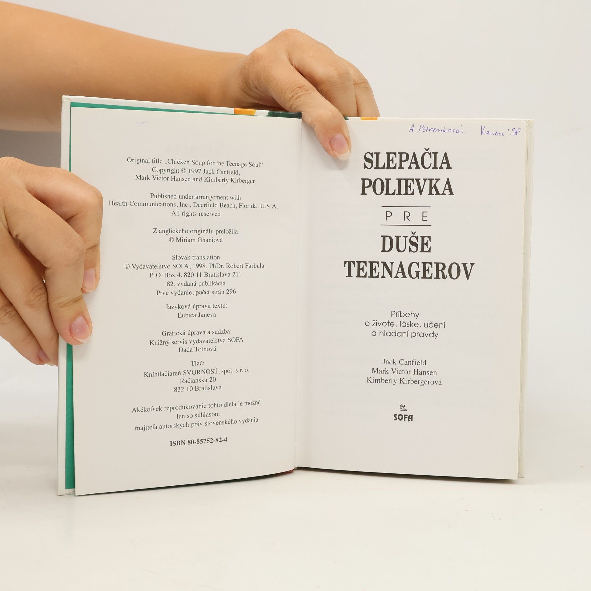 Jack Canfield Slepačia polievka pre duše teenagerov