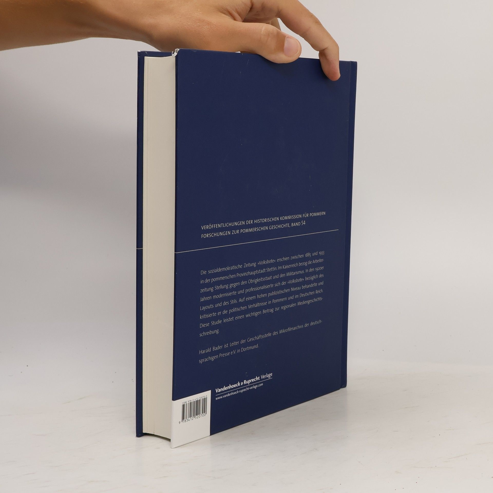 Harald Bader Der Stettiner »Volksbote«