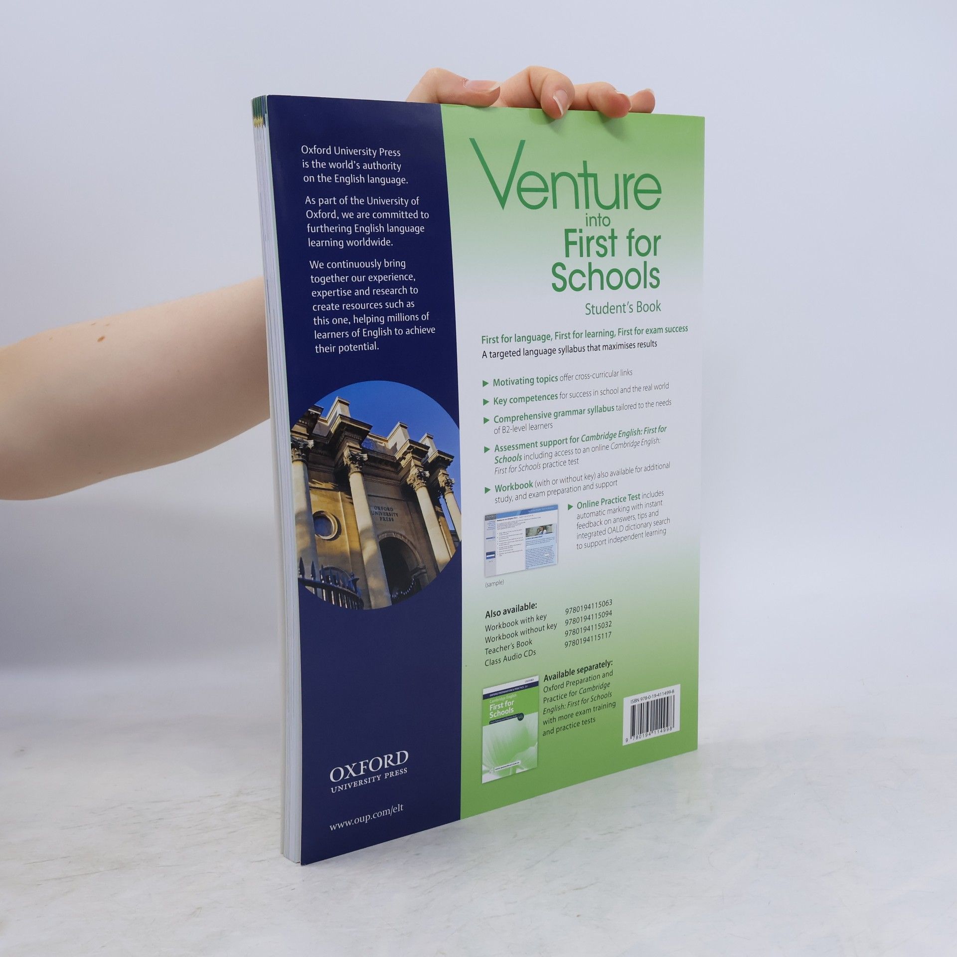 Kathy Gude Venture into First for Schools. Student's Book