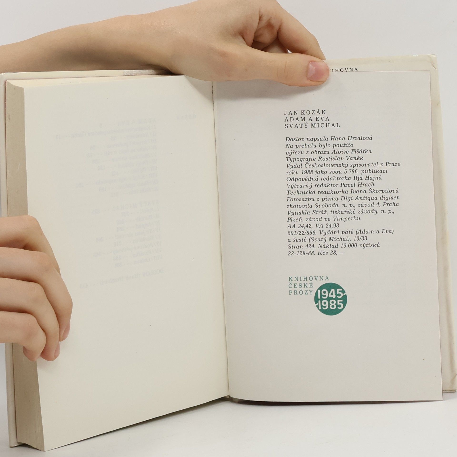 Jan A. Kozák Adam a Eva. Svatý Michal