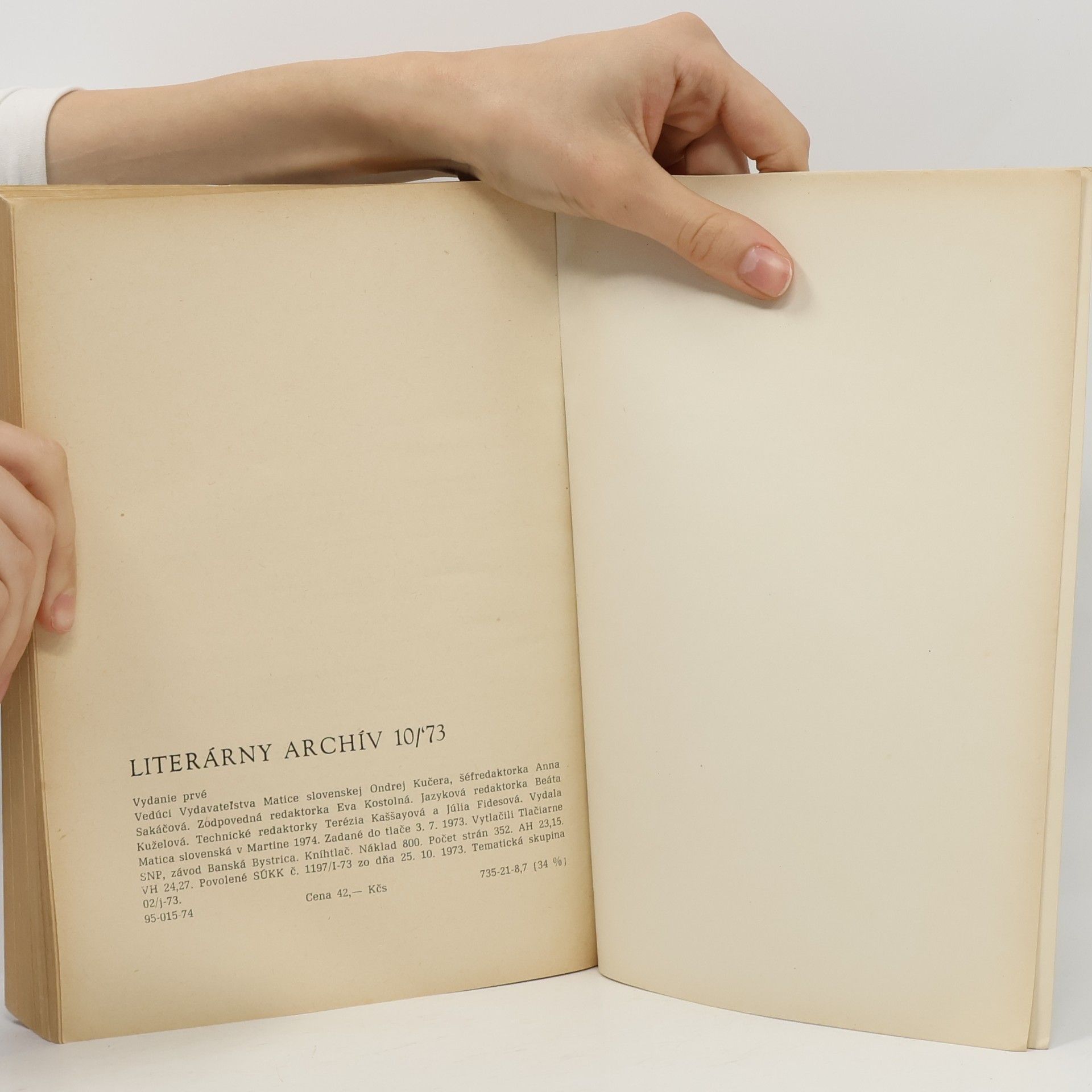 AA.VV. Literárny archiv 10/1973