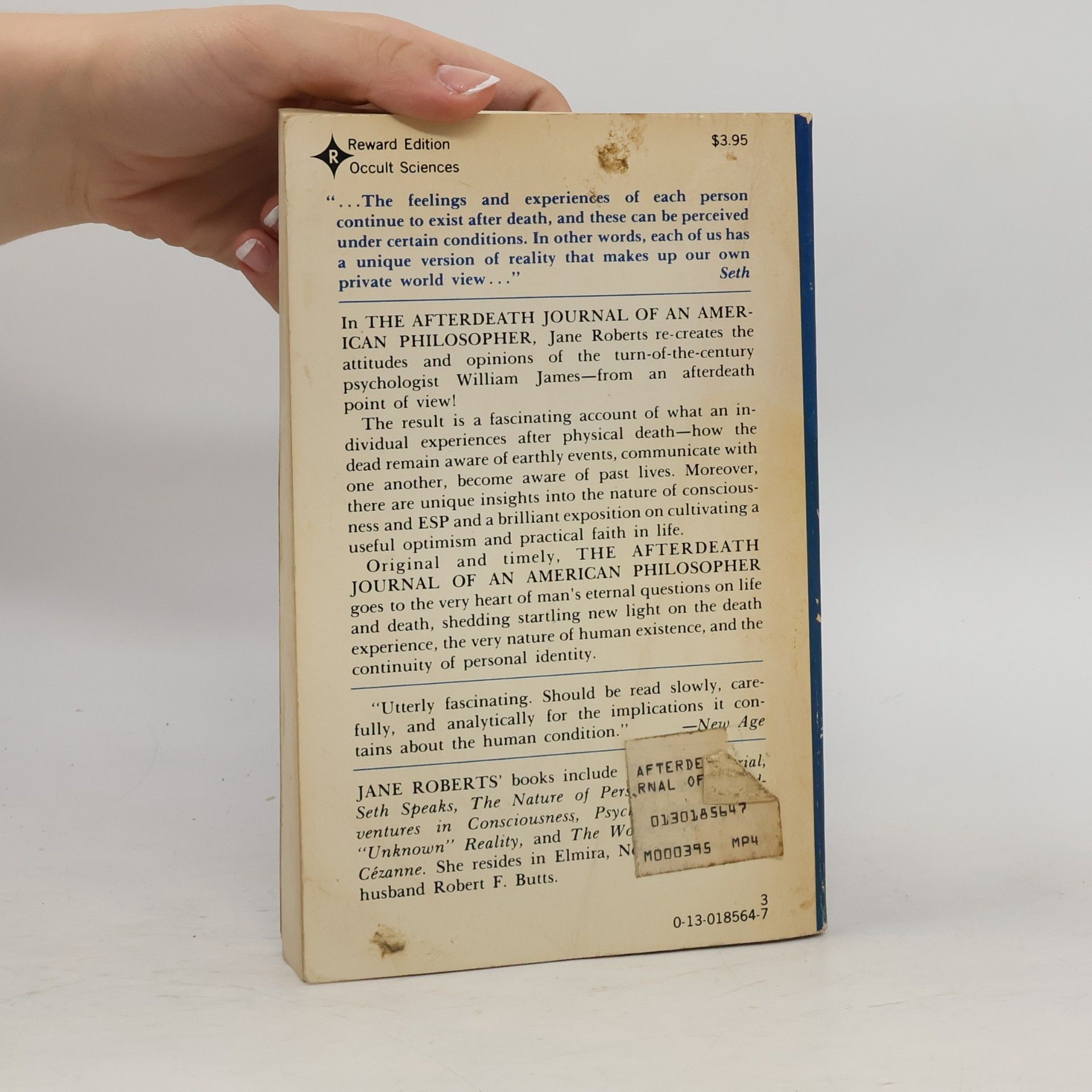 Jane Roberts Wood Afterdeath Journal of an American Philosopher