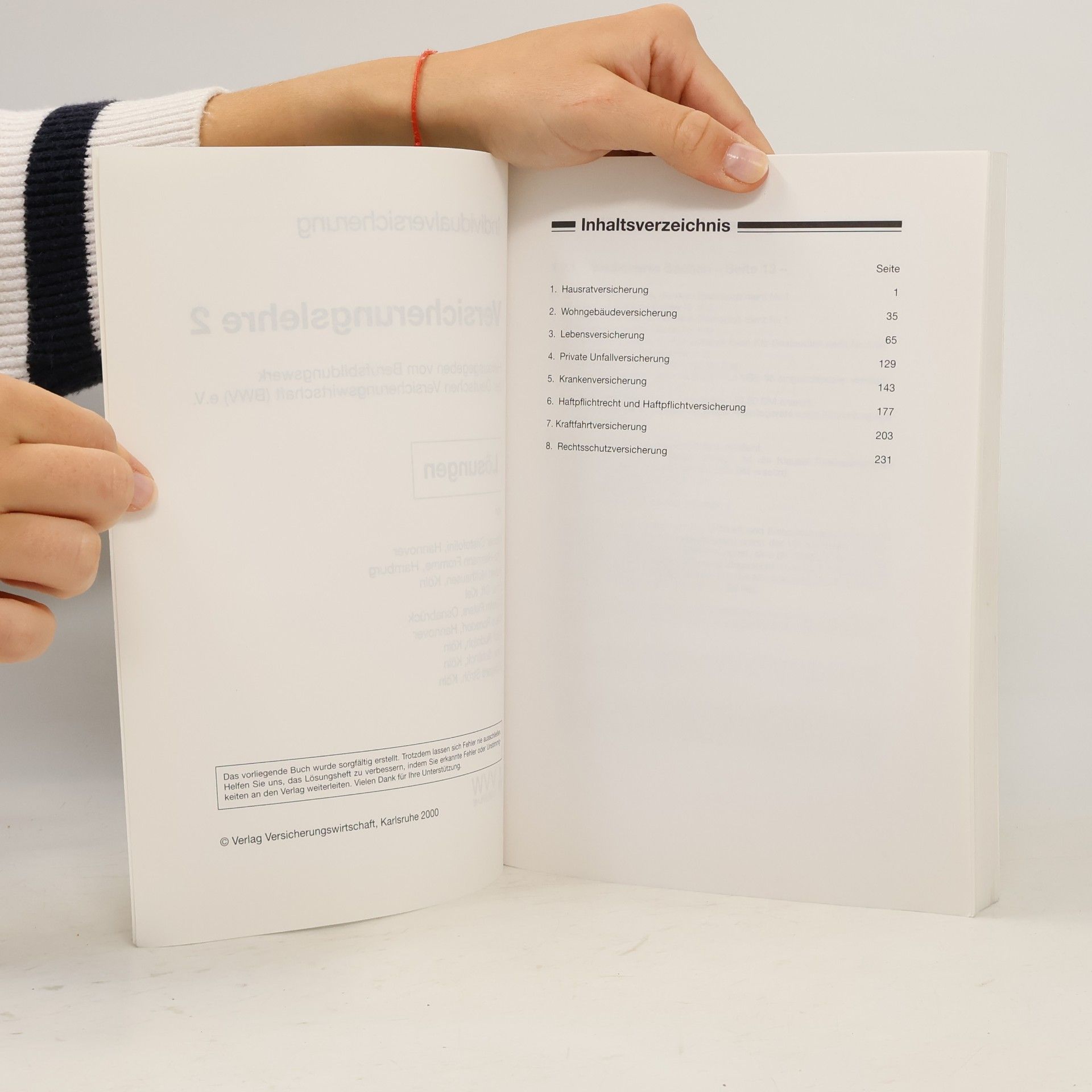 Autorenkollektiv Individualversicherung Versicherungslehre 2