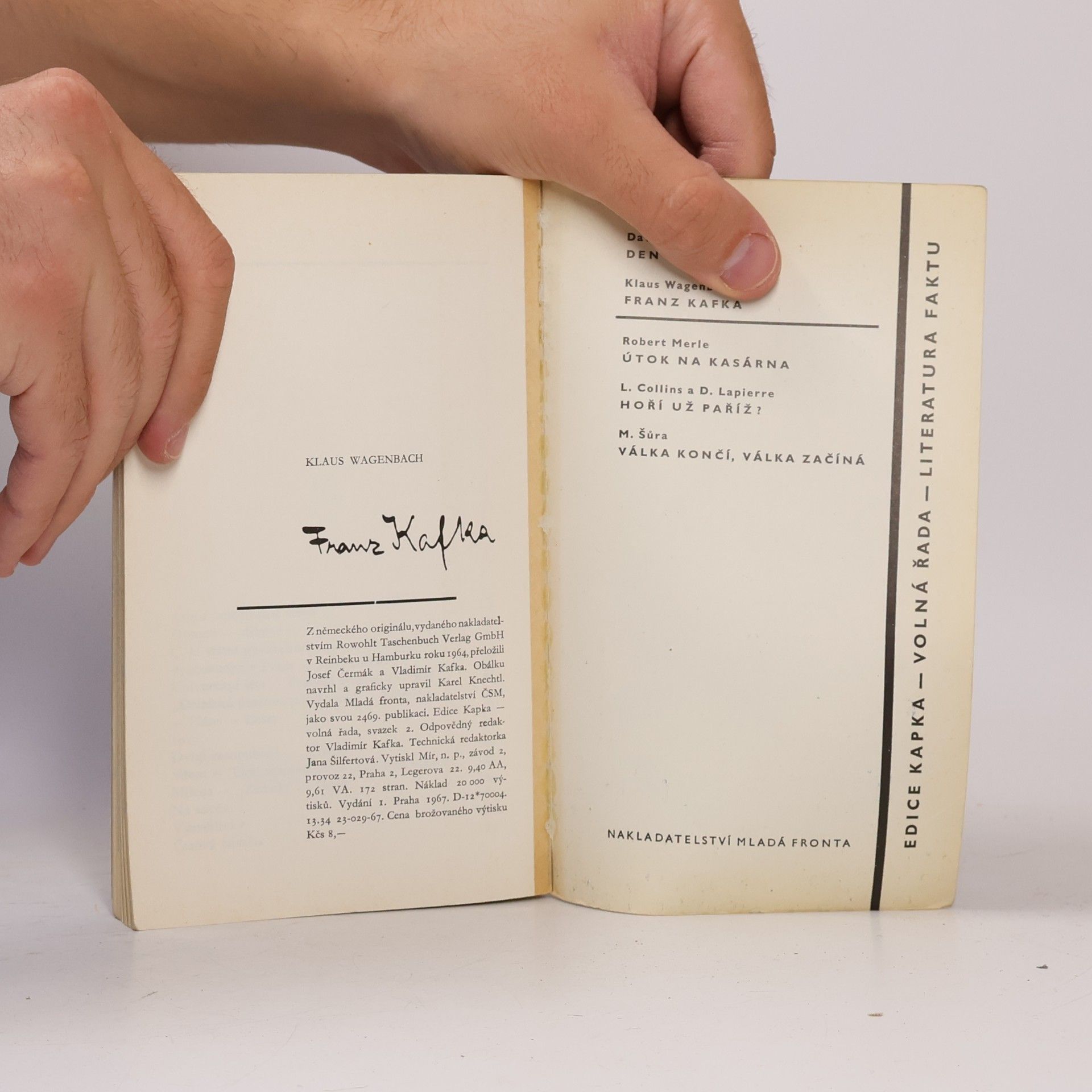 Klaus Wagenbach Franz Kafka