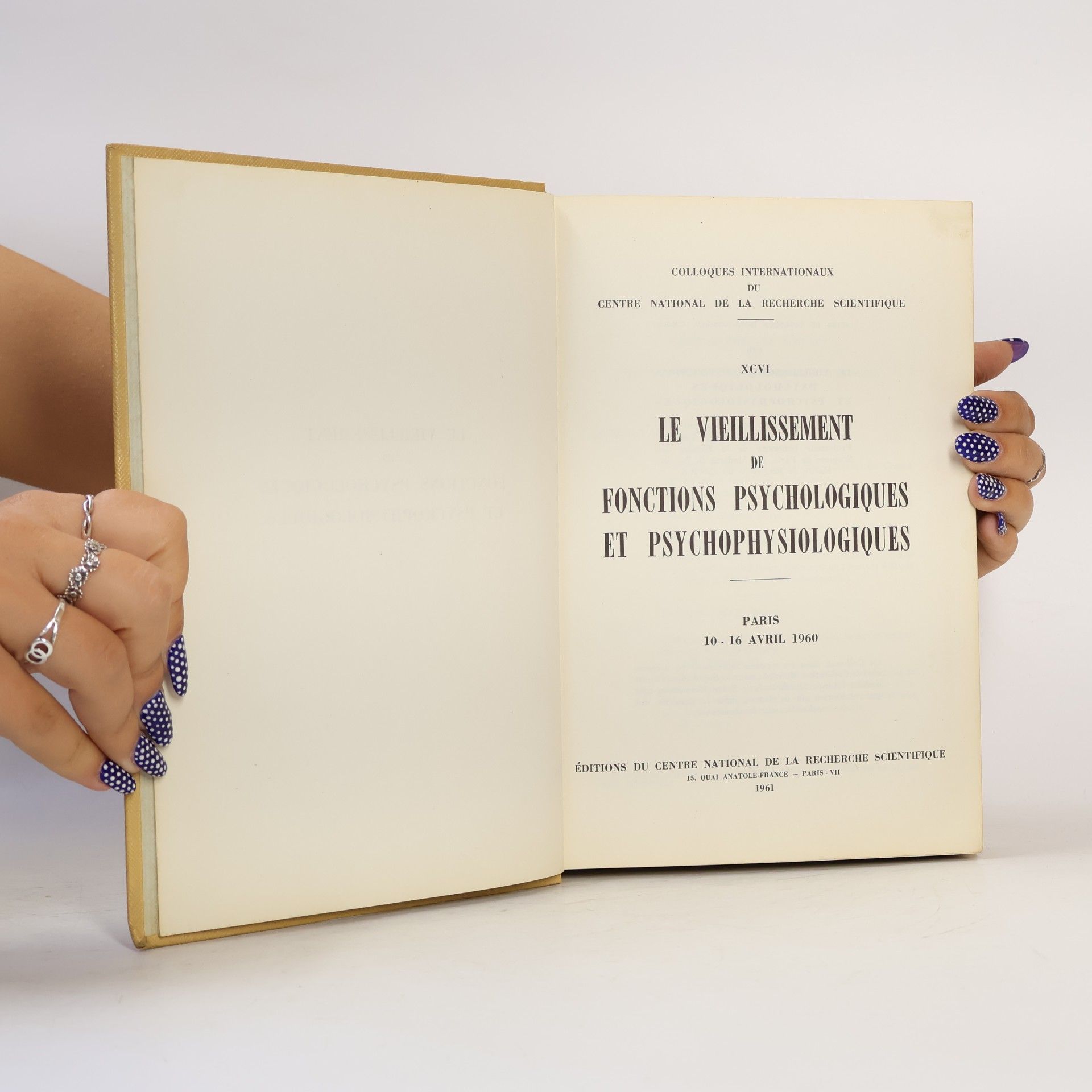 Collectif d'auteurs Le vieillissement de fonctions psychologiques et psychophysiologiques