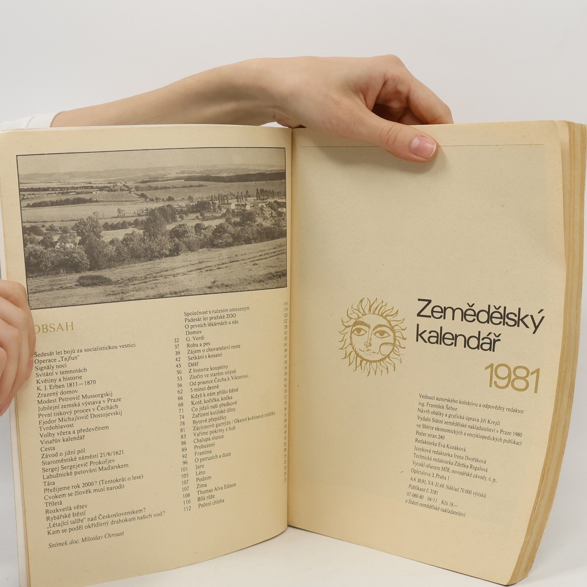 Autores varios Zemědělský kalendář 1981