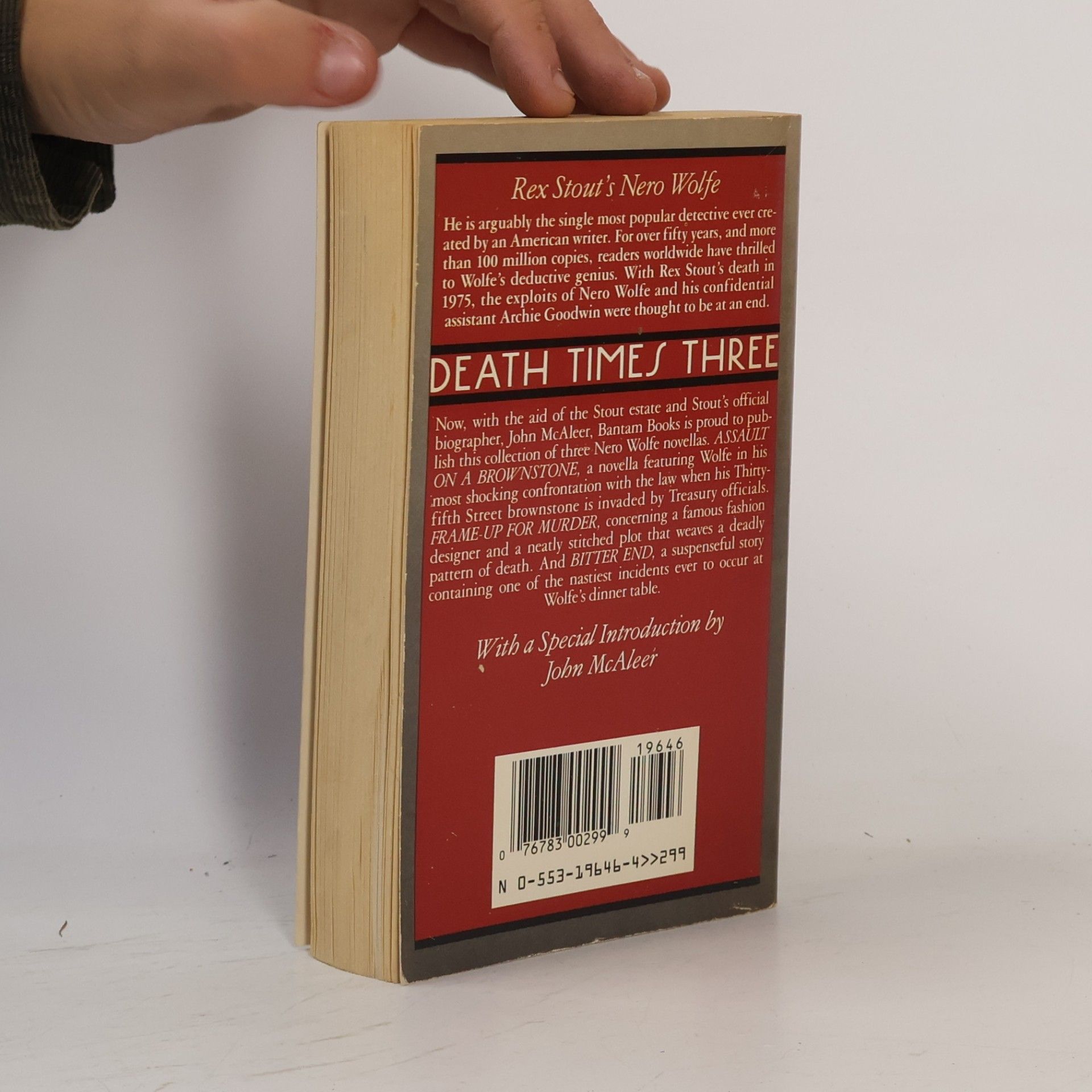 Rex Stout Death Times Three