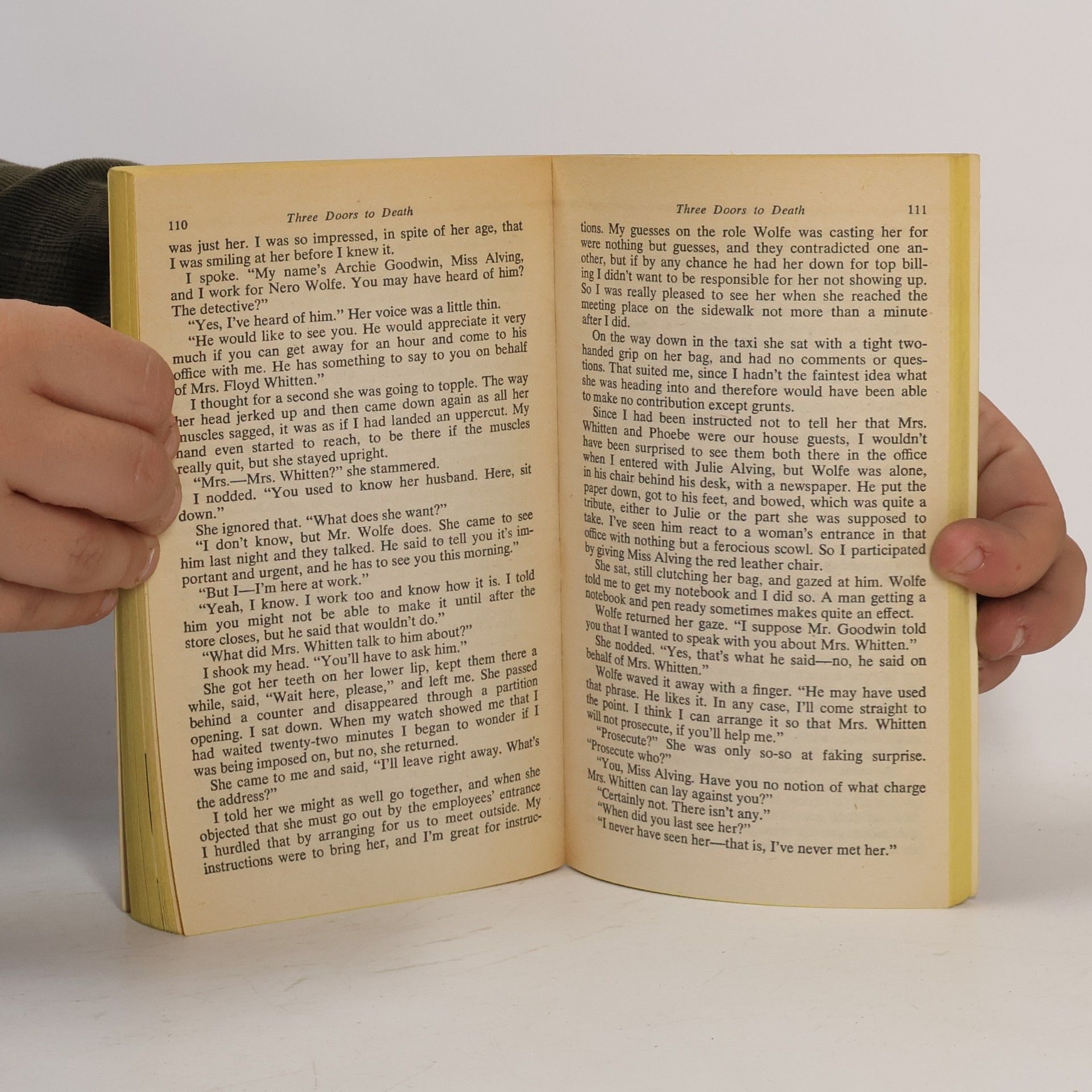 Rex Stout Three Doors to Death