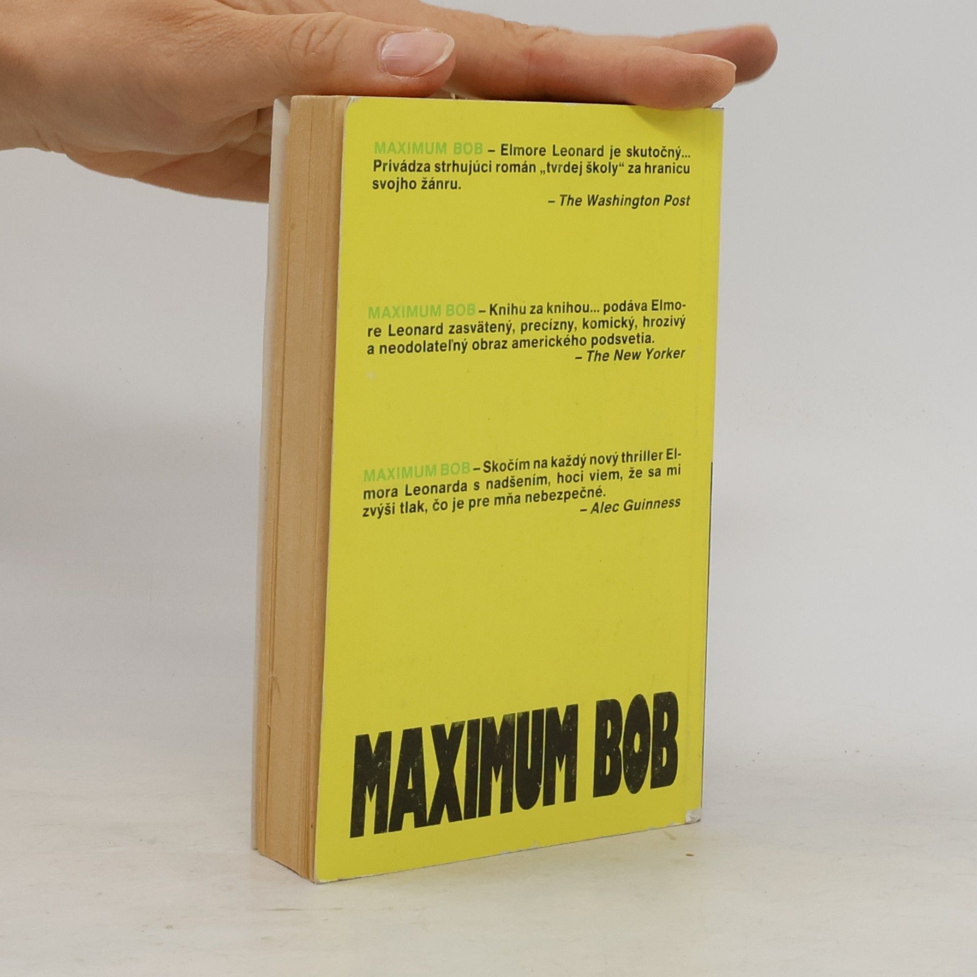 Elmore Leonard Maximum Bob
