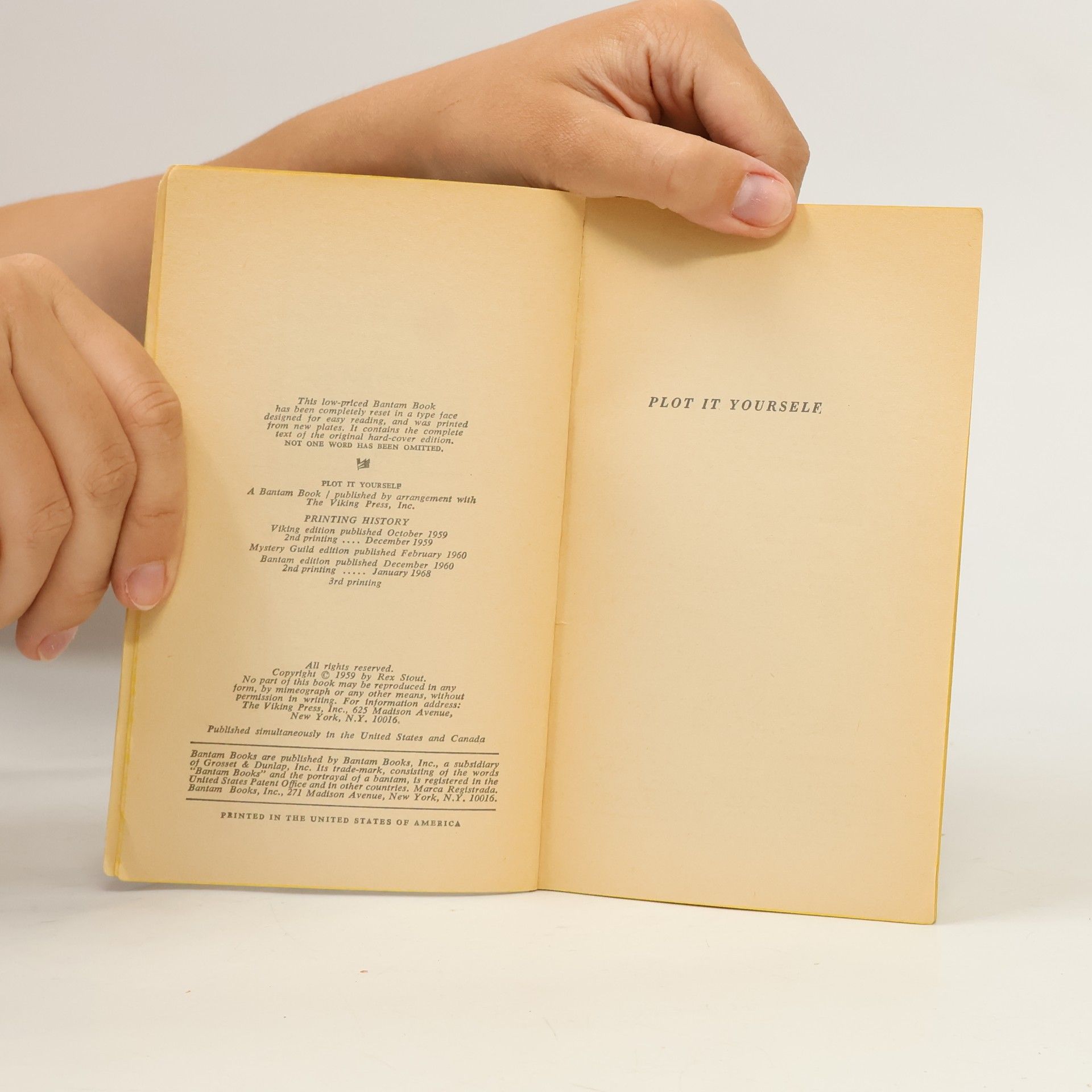 Rex Stout Plot It Yourself