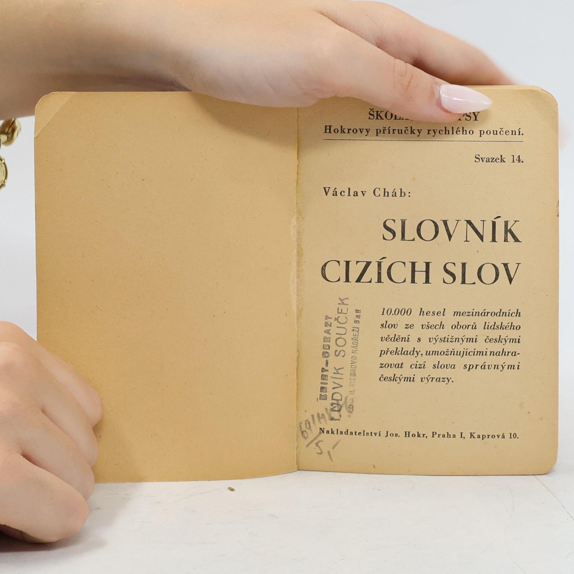 Cháb Václav Škola do kapsy. Slovník cizích slov s 10 000 hesel