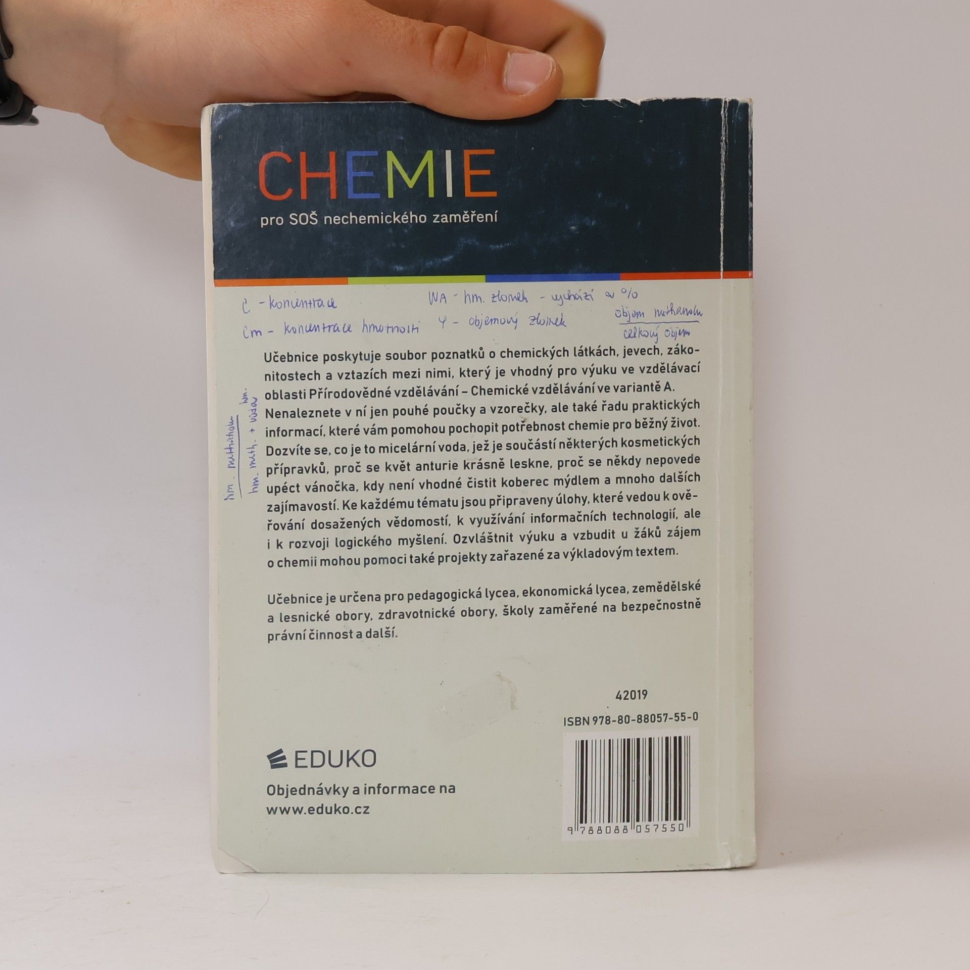 Martin Adamec Chemie pro SOŠ nechemického zaměření