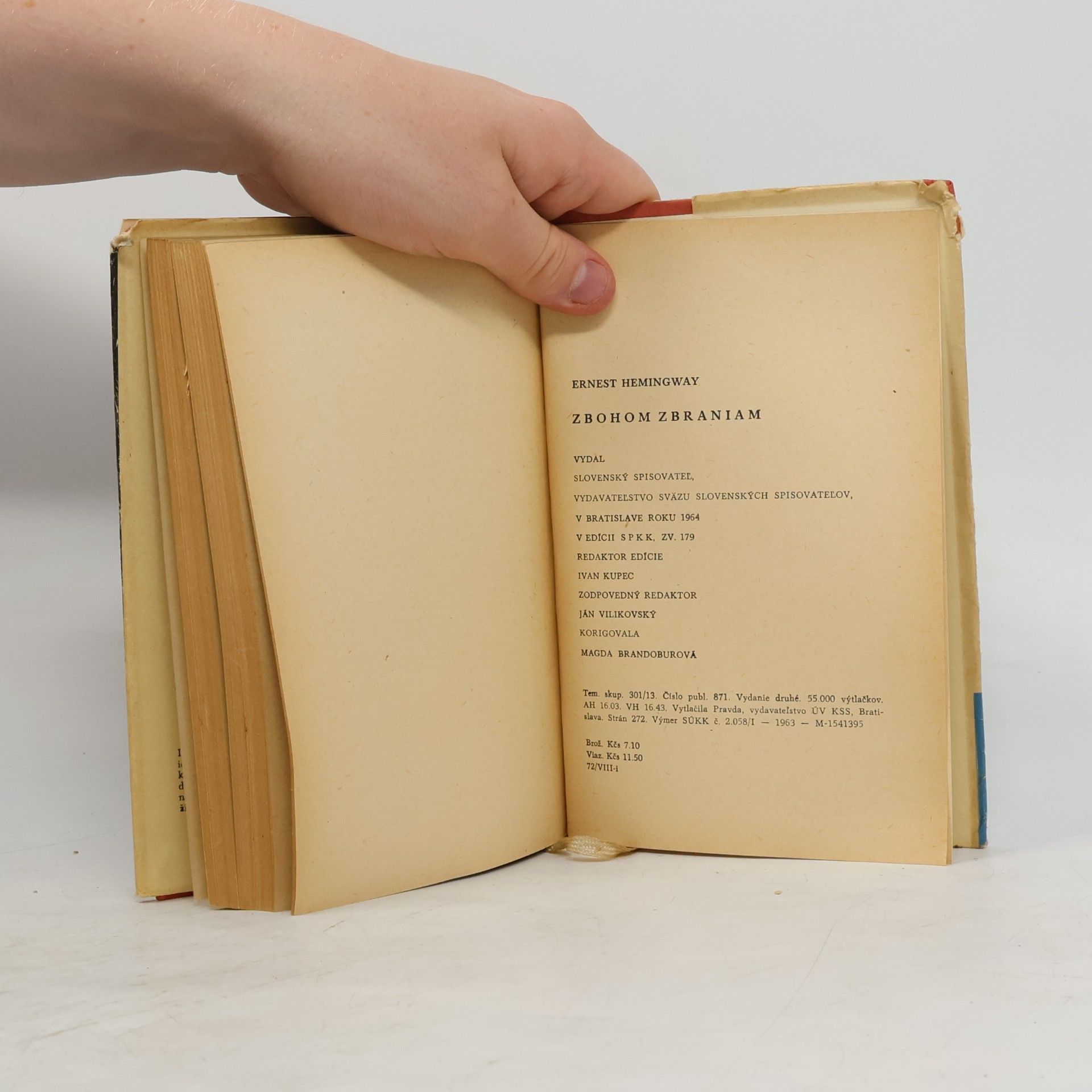 Ernest Hemingway Zbohom zbraniam