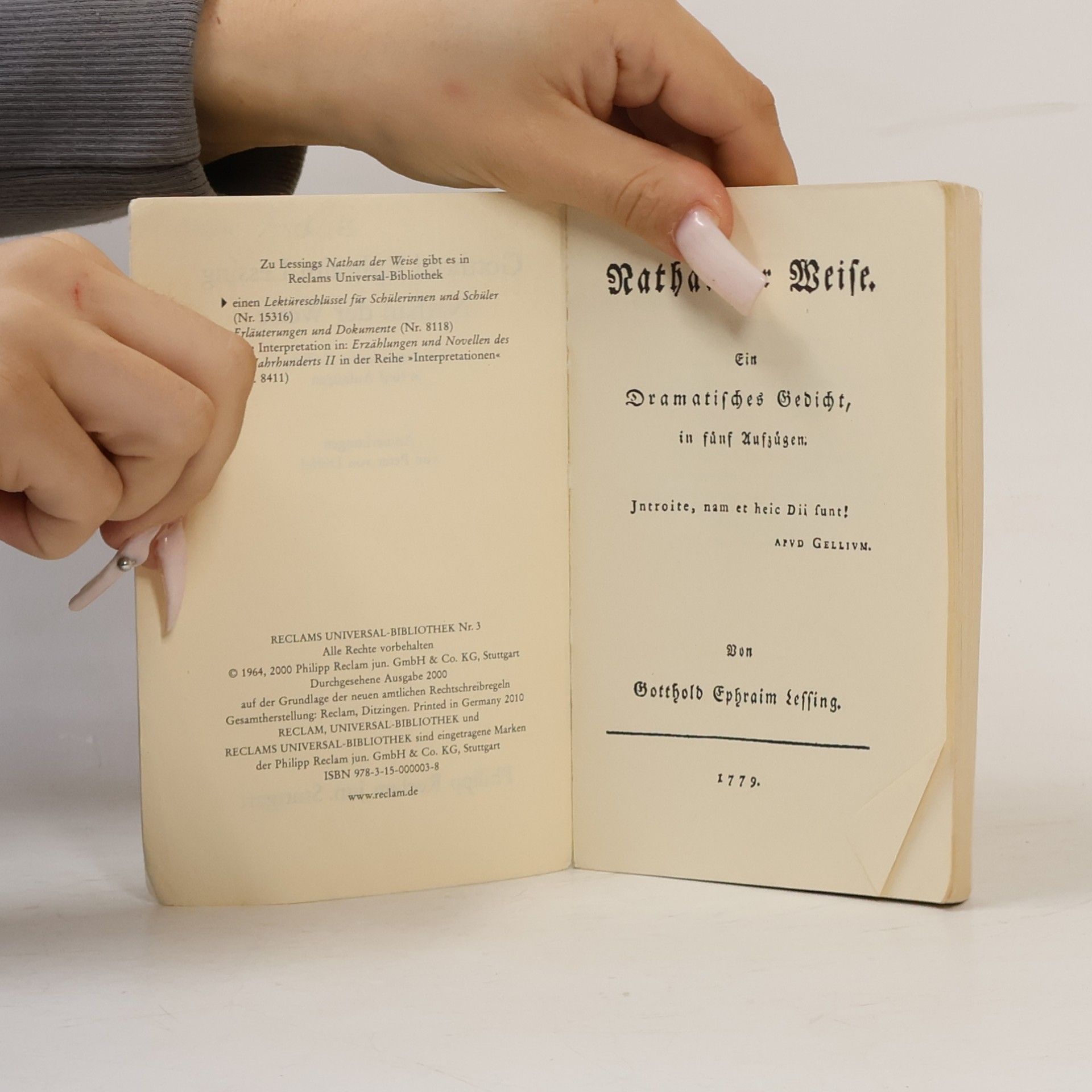 Gotthold Ephraim Lessing Nathan der Weise