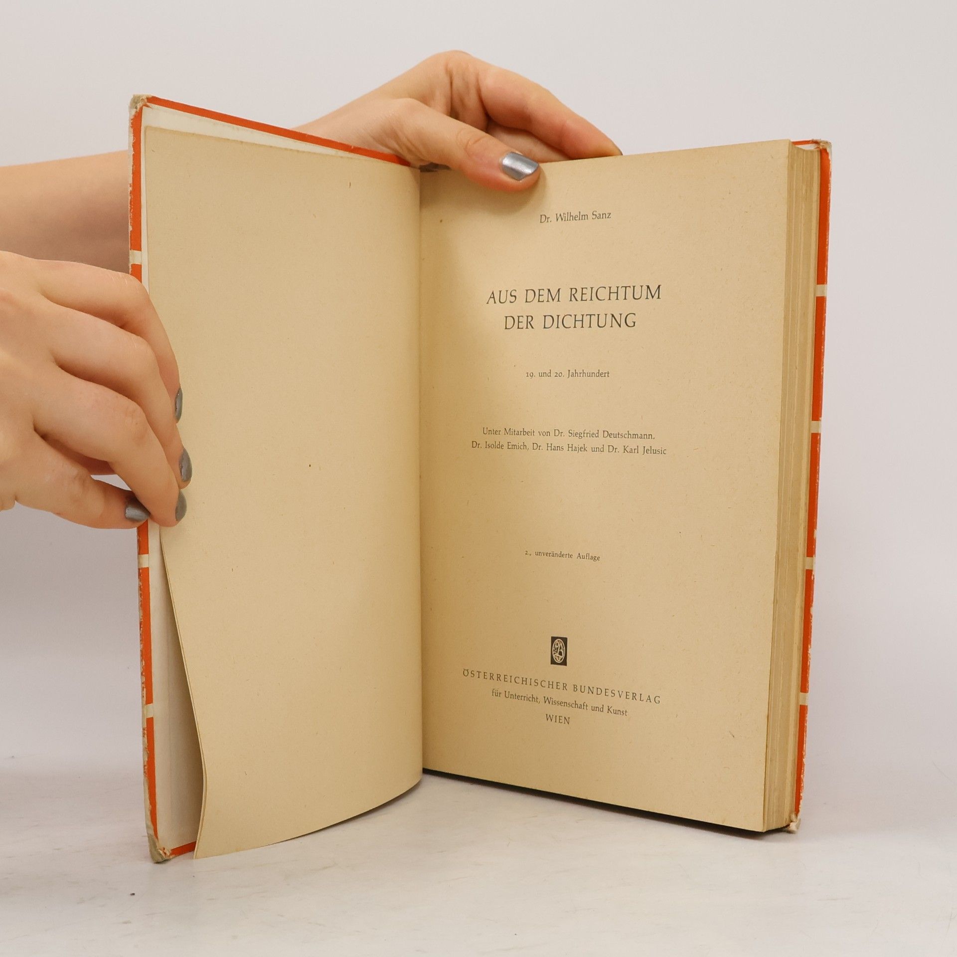 Wilhelm Sanz Aus dem Reichtum der Dichtung 4