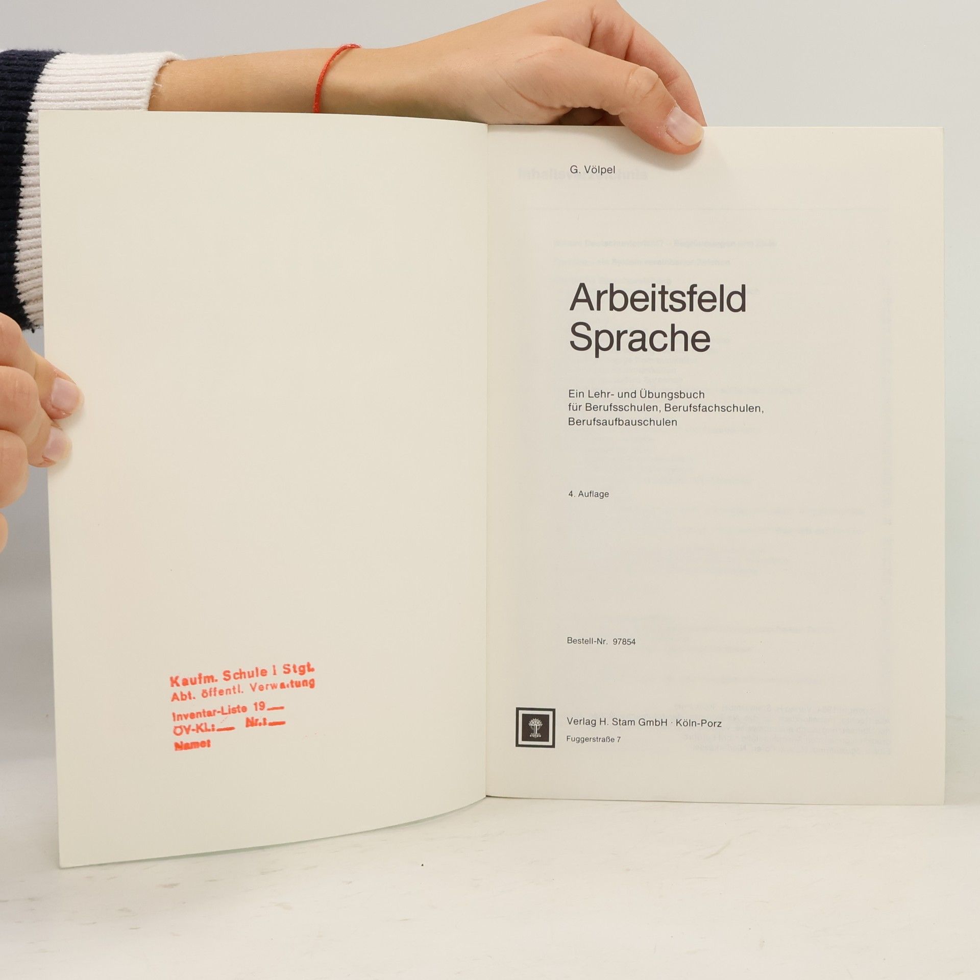 Gerhard Völpel Arbeitsfeld Sprache