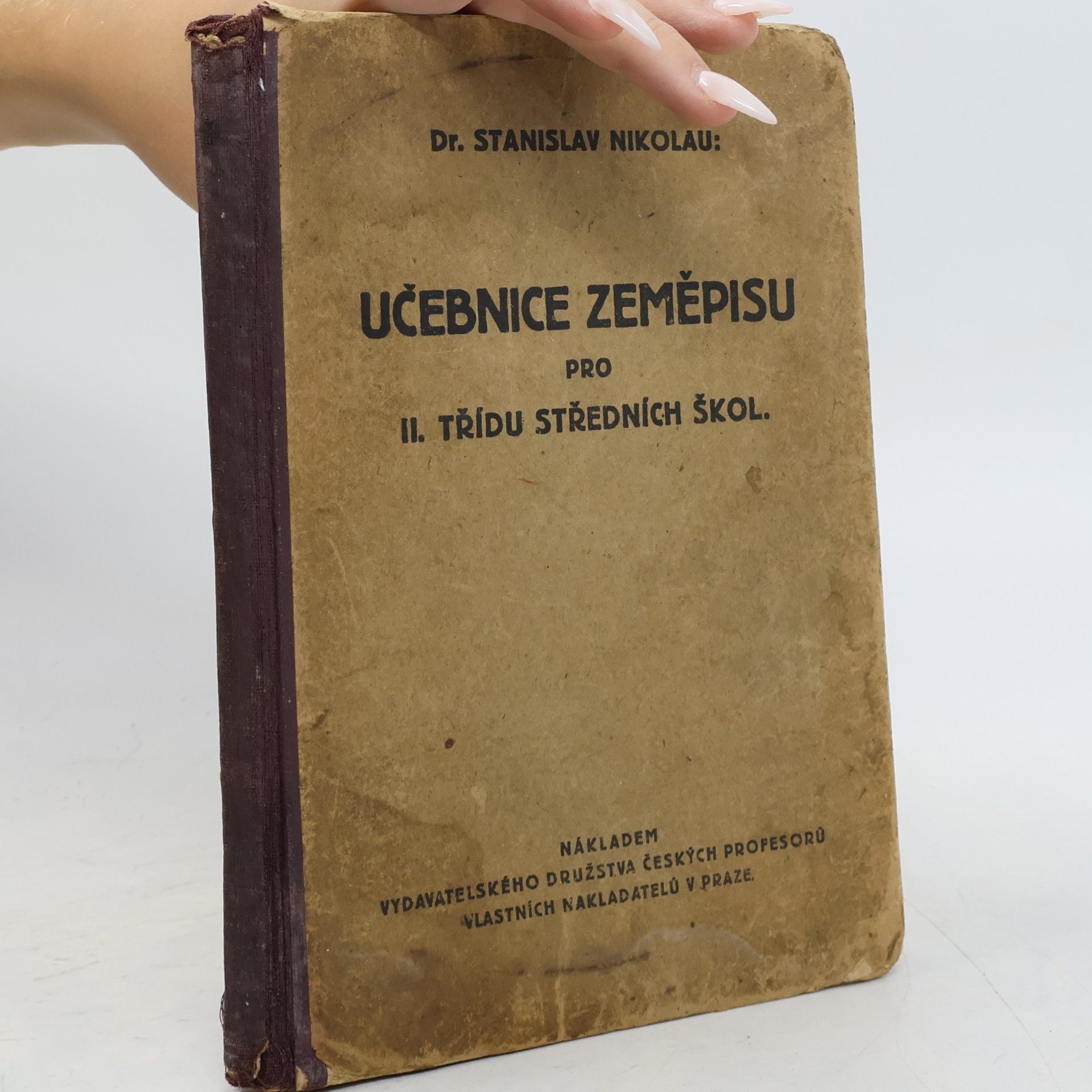 Stanslav Nikolau Učebnice zeměpisu pro II. třídu středních škol