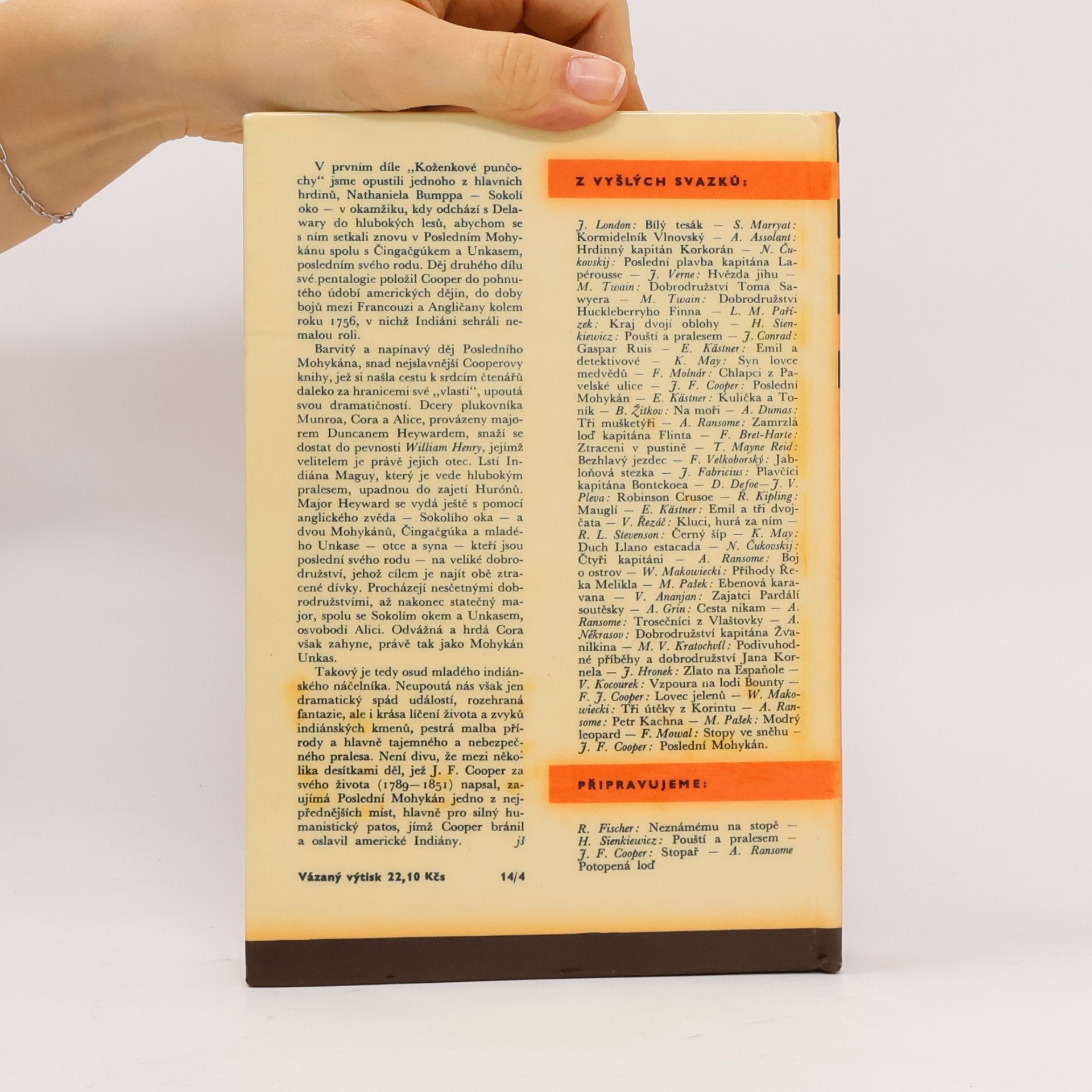James Fenimore Cooper Poslední mohykán