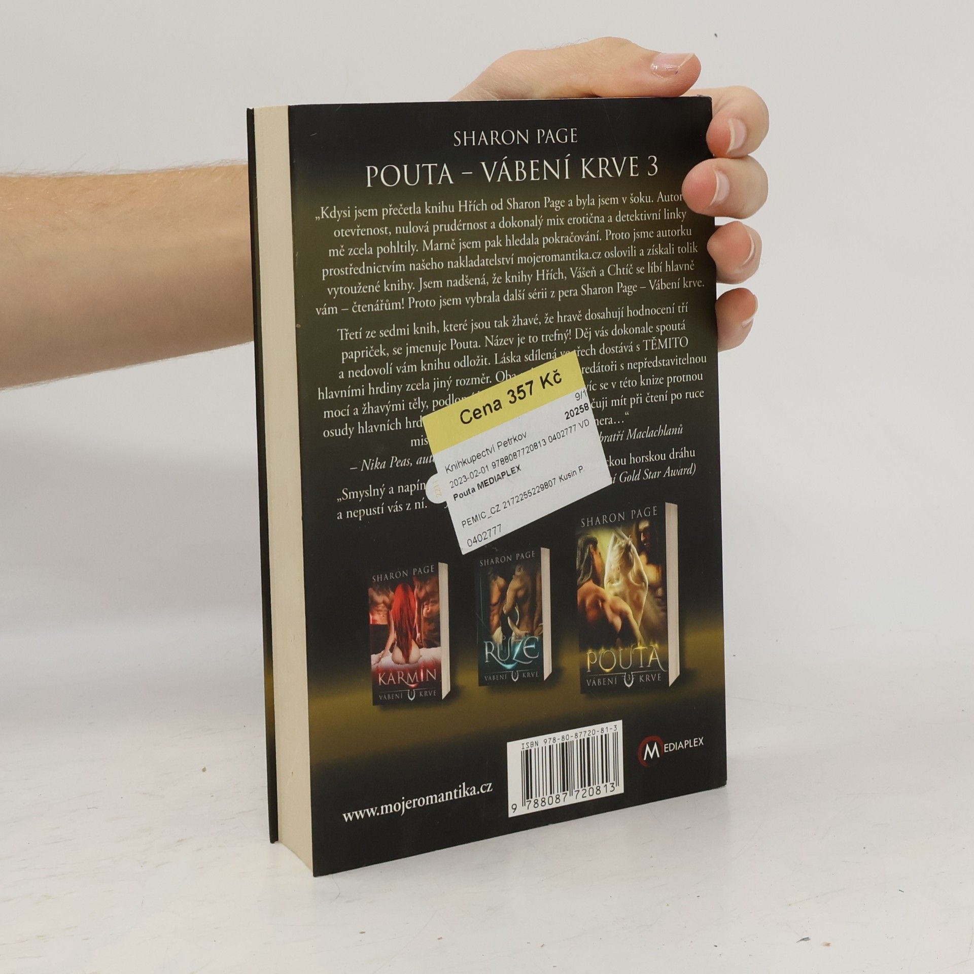 Sharon Page Vábení krve 3. Pouta
