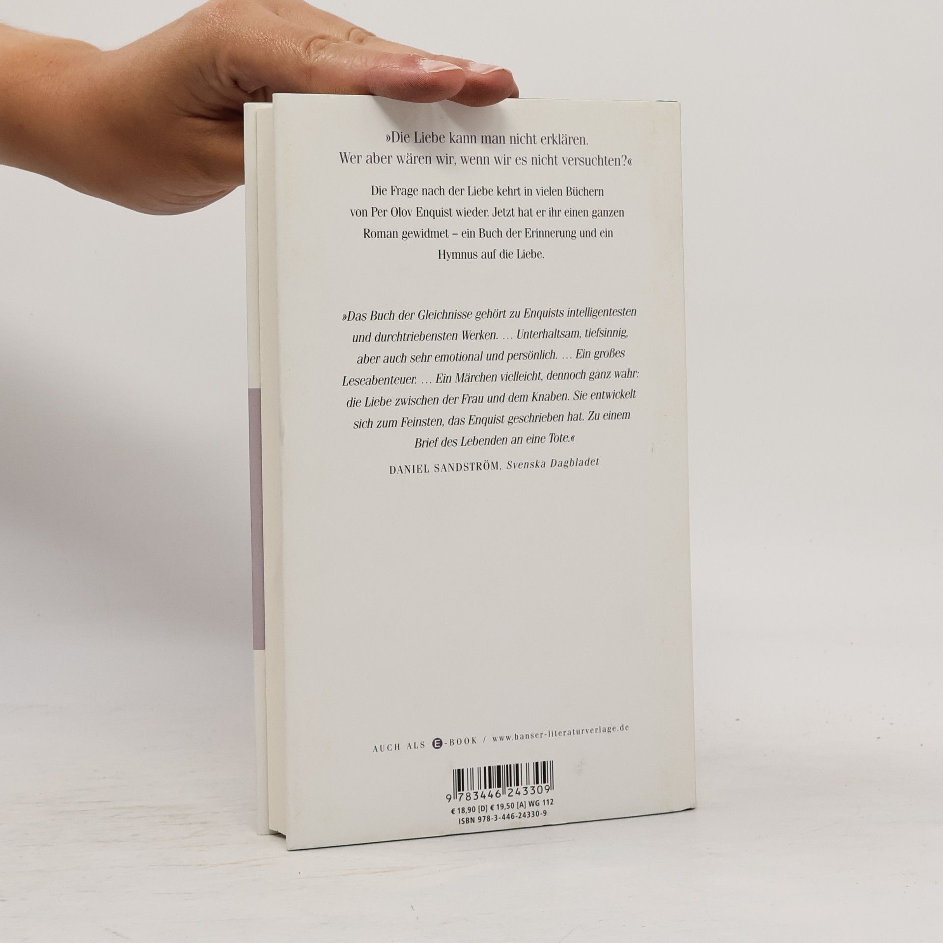Per Olov Enquist Das Buch der Gleichnisse