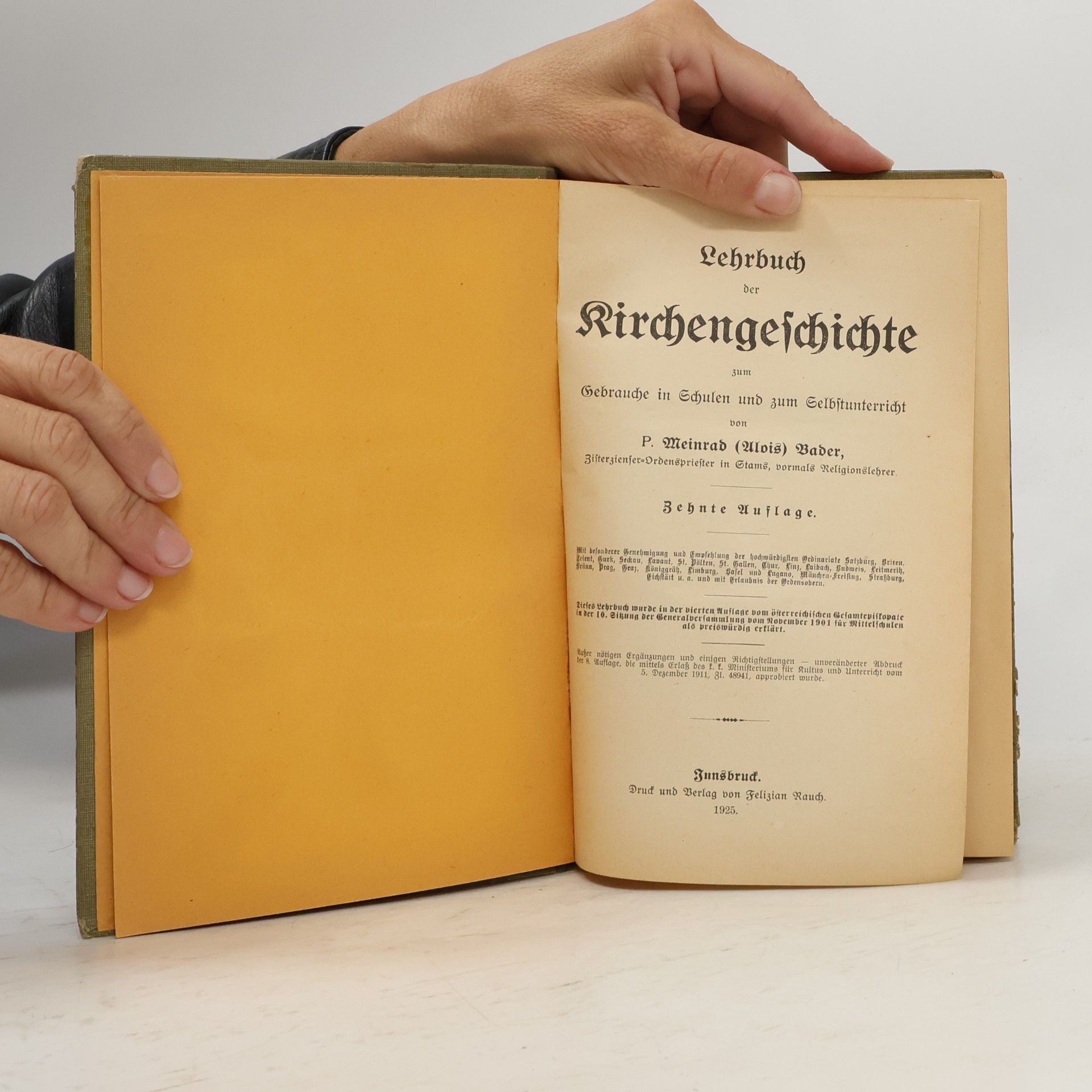P. Meinrad Bader Lehrbuch der Kirchengeschichte