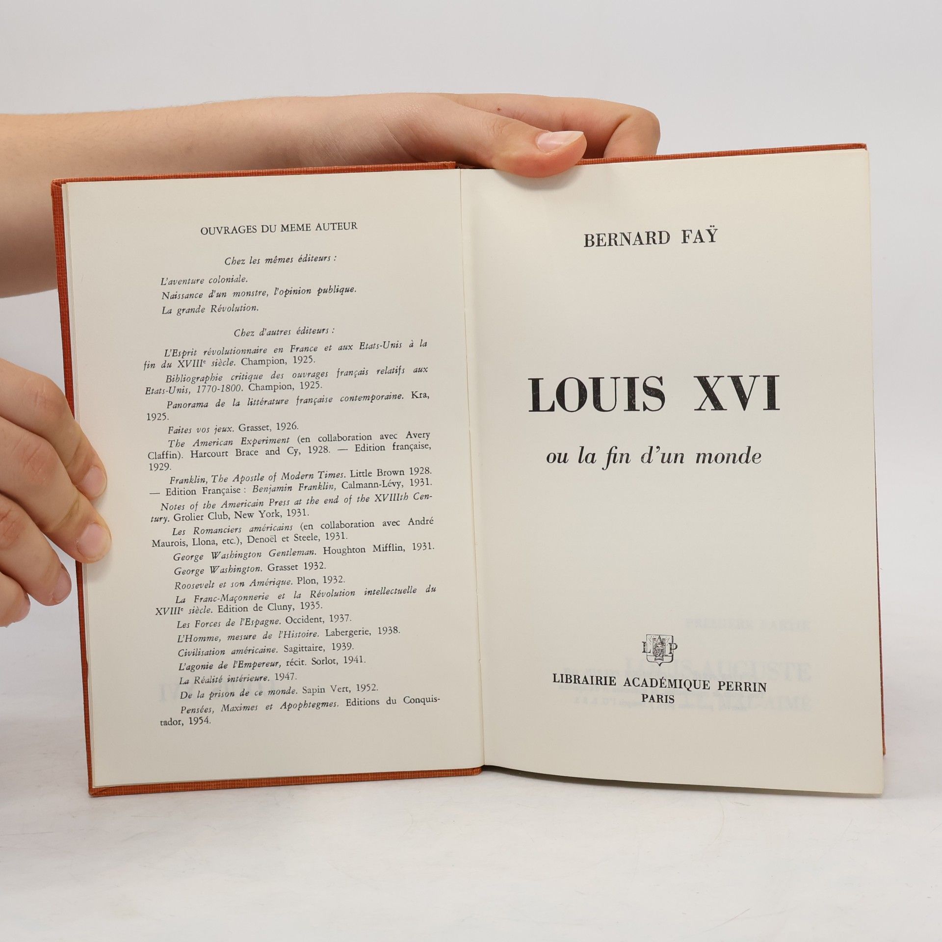 Bernard Fay Louis XVI
