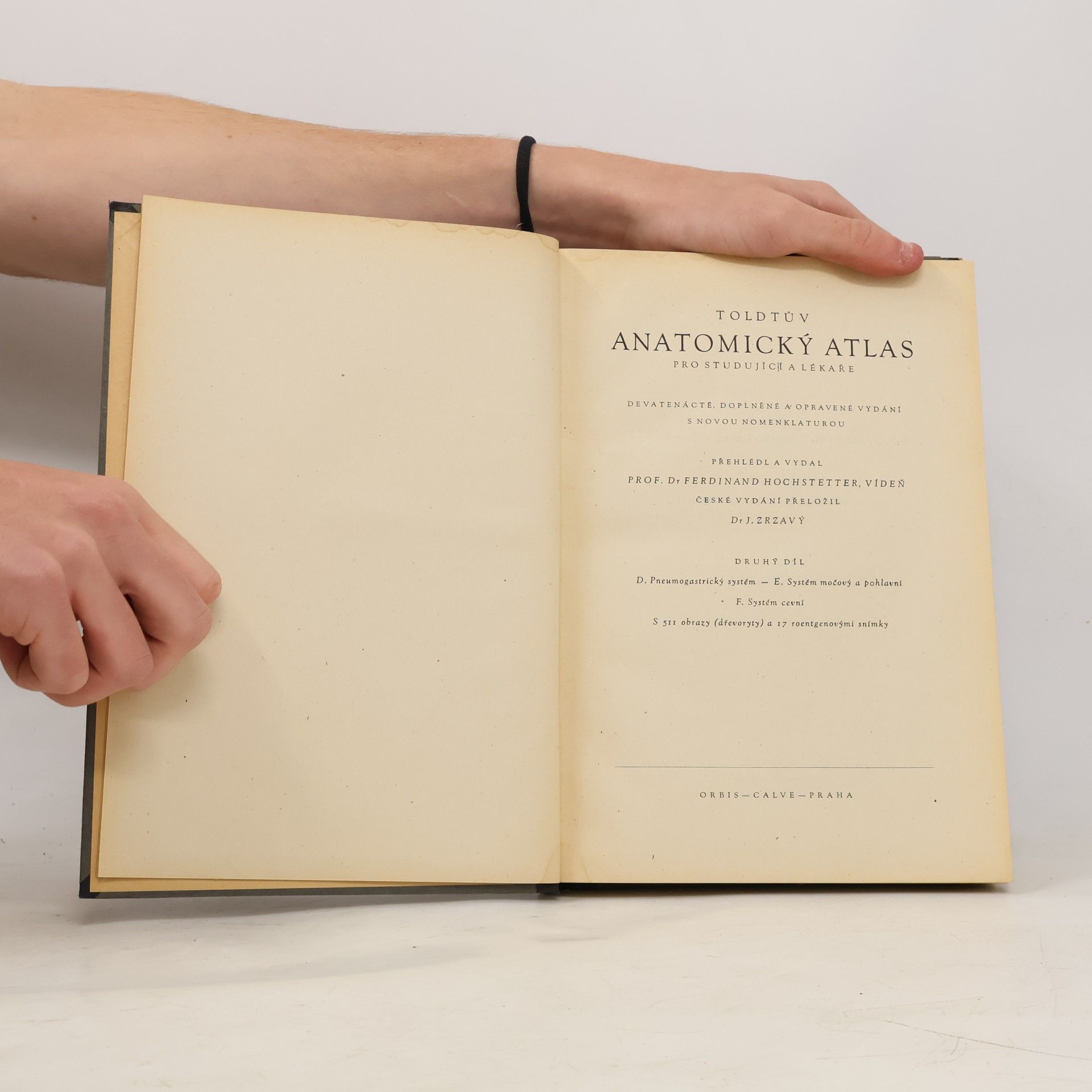 Autores varios Toldtův Anatomický atlas pro studující a lékaře 2. díl