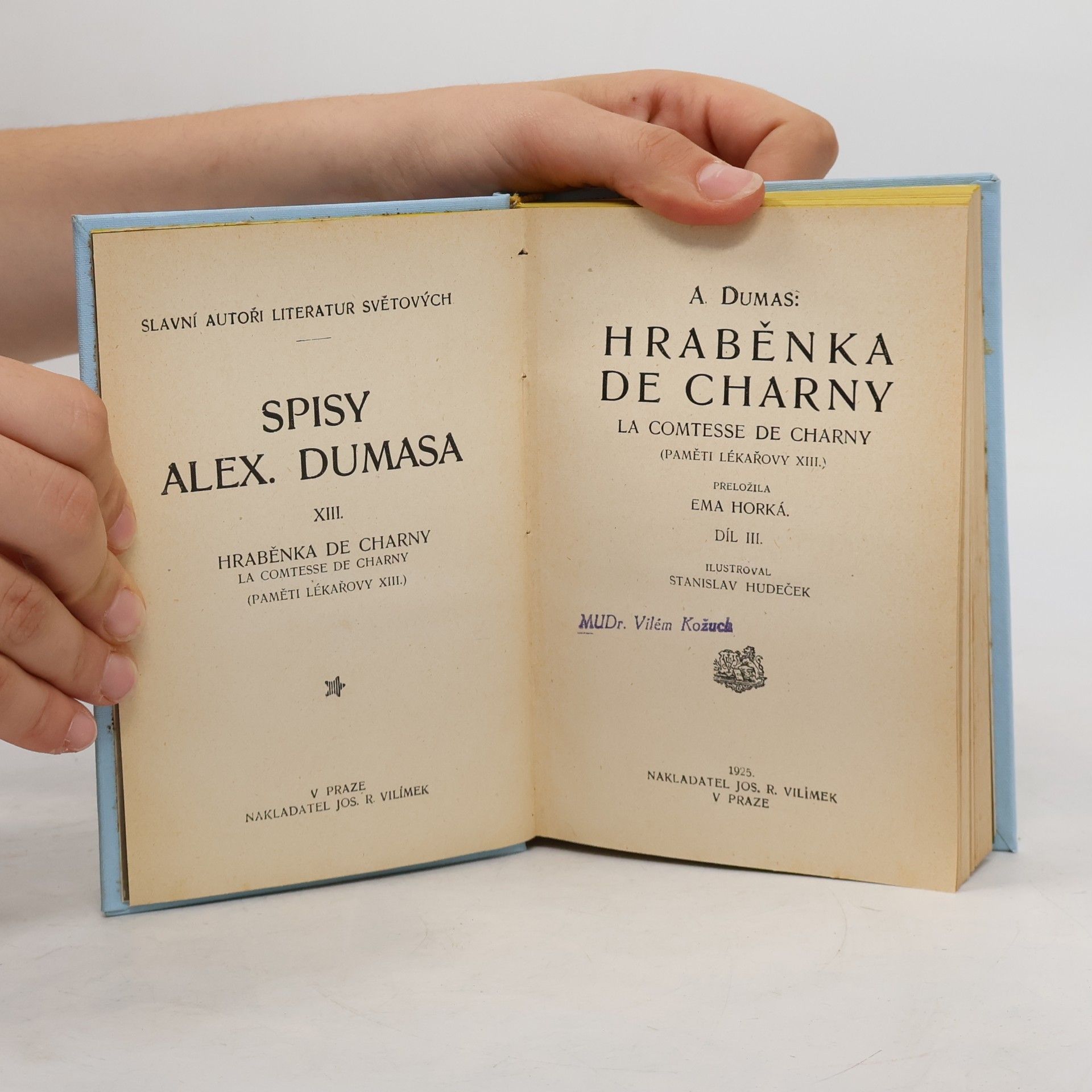 Alexandre Dumas Hraběnka de Charny III.