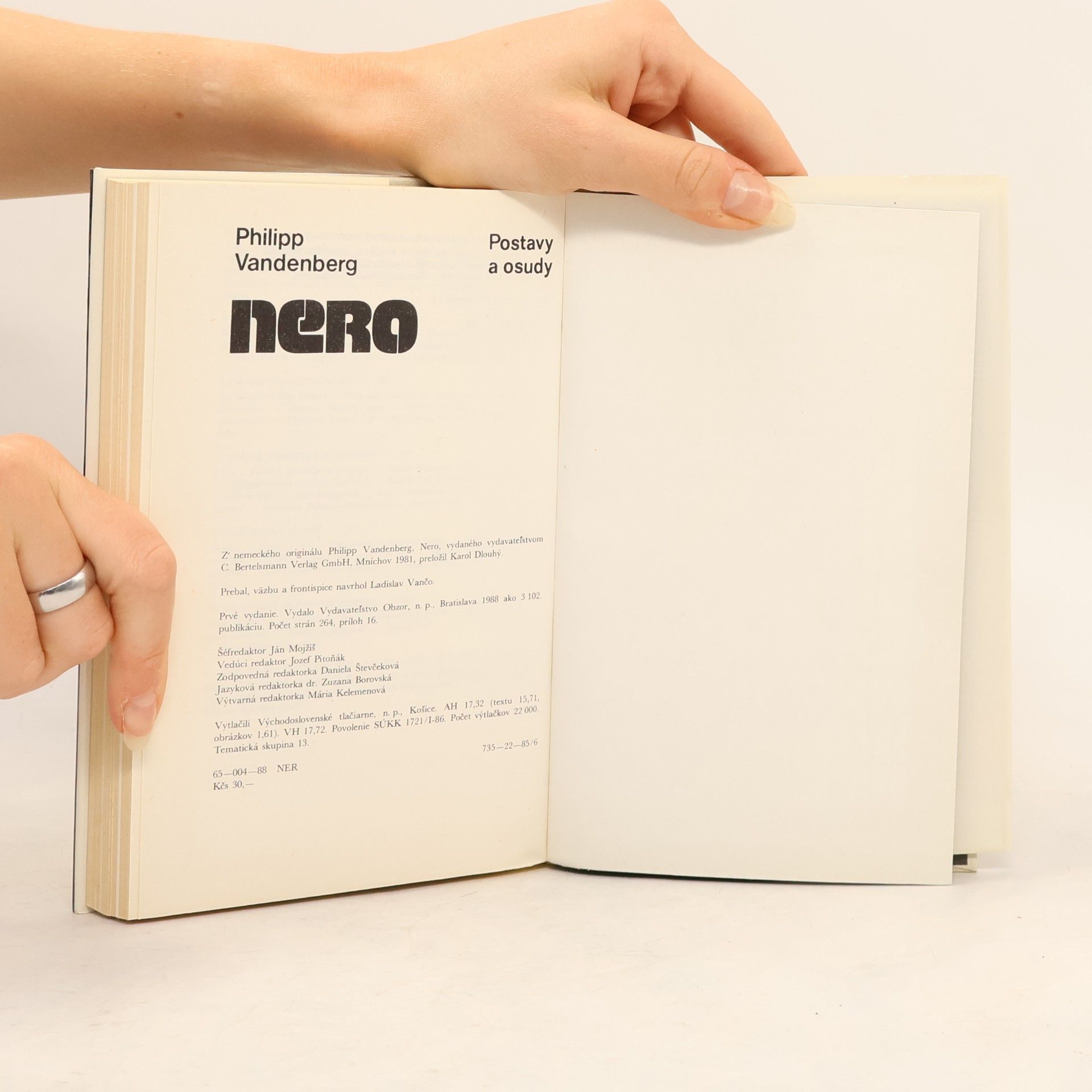 Philipp Vandenberg Nero. Postavy a osudy