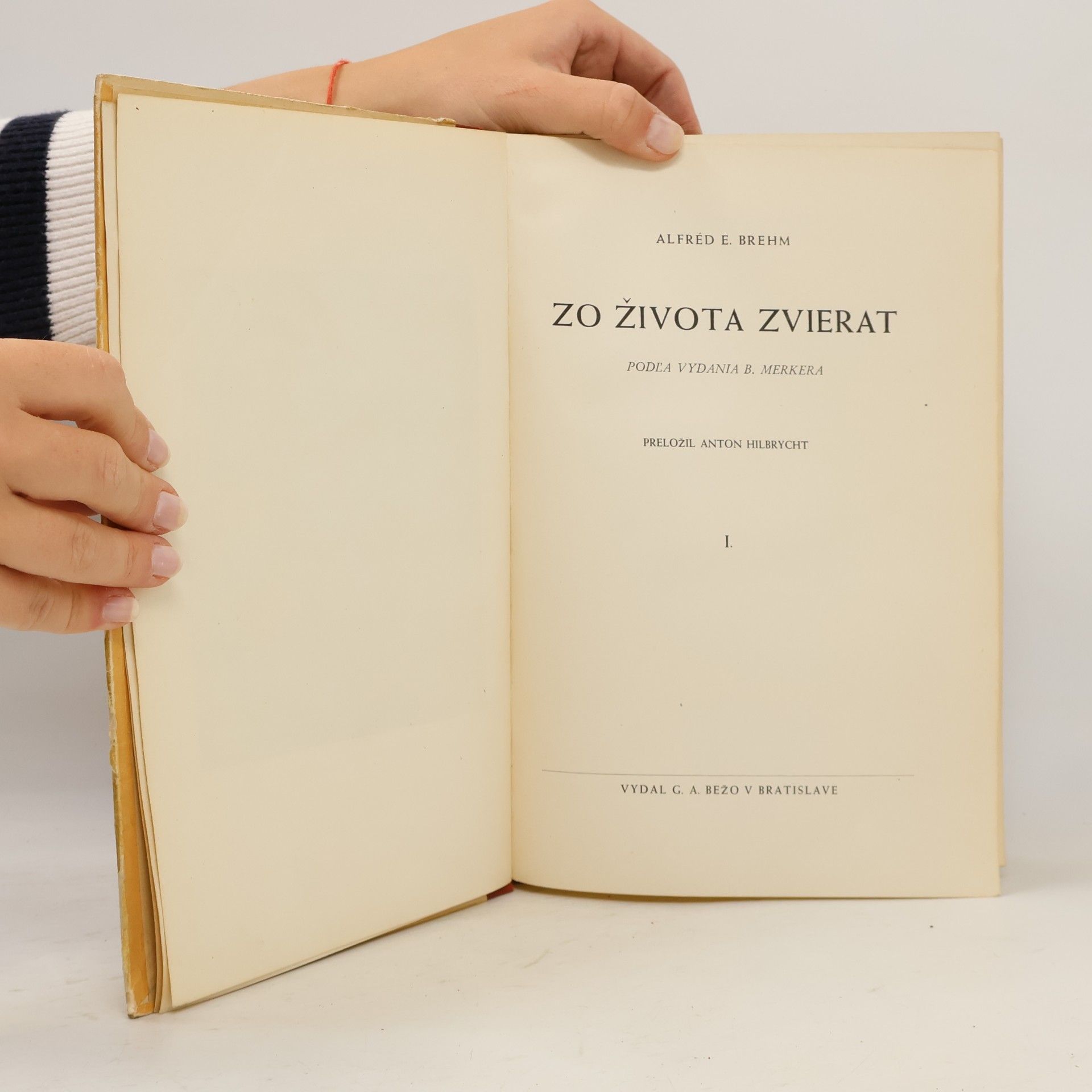 Alfred Edmund Brehm Zo života zvierat I.
