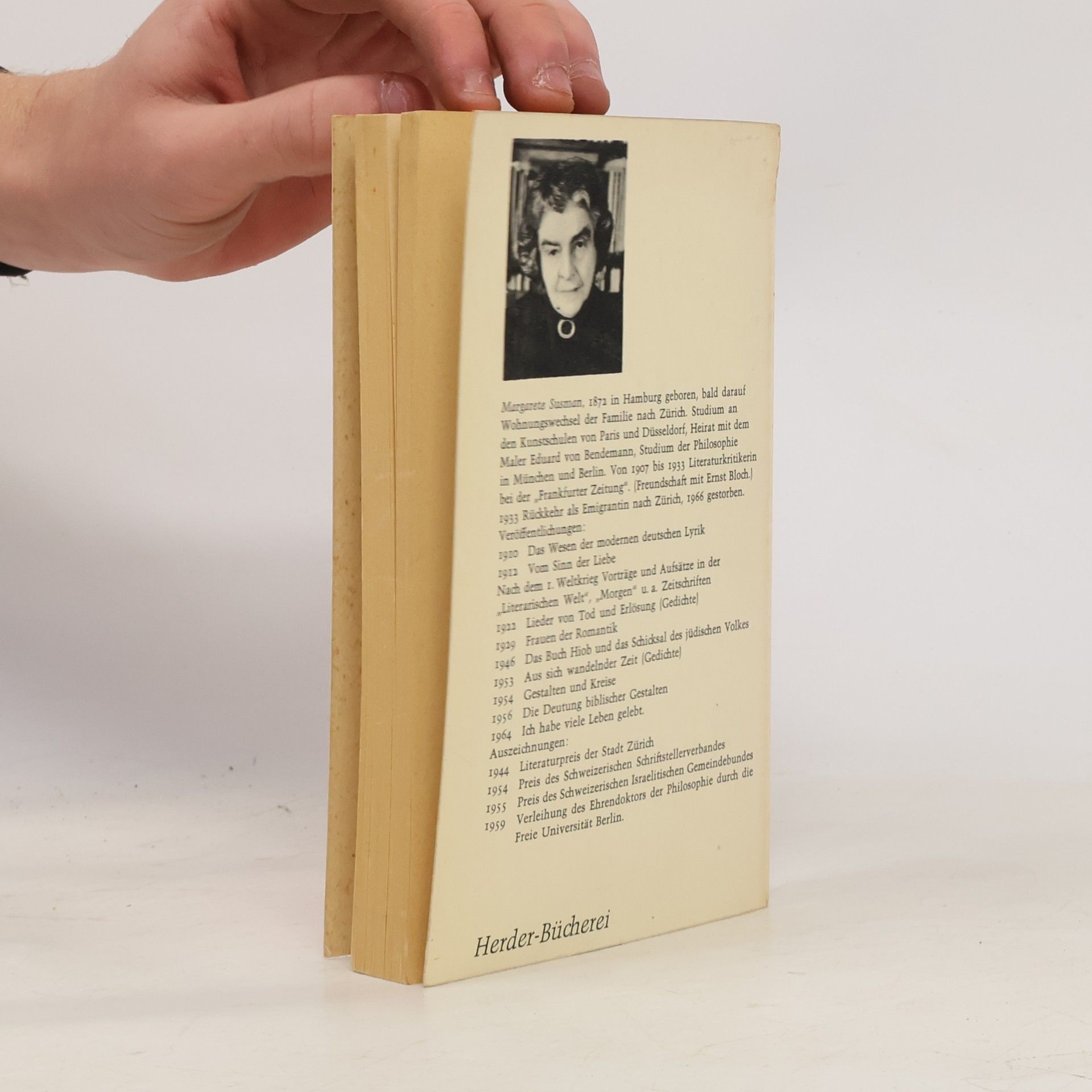 Margarete Susman Das Buch Hiob und das Schicksal des jüdischen Volkes