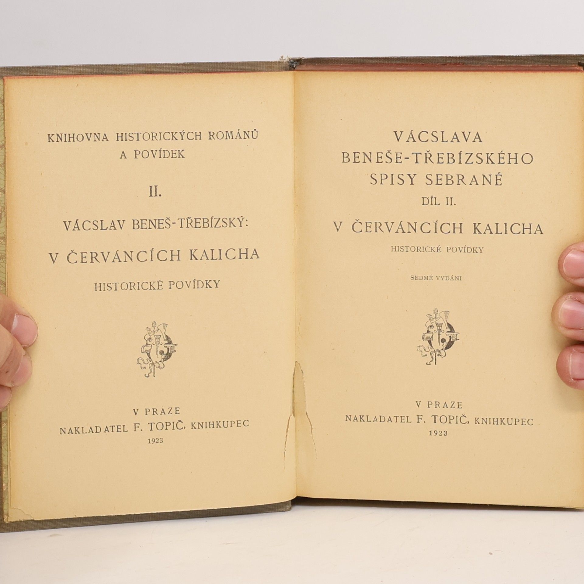 Václav Beneš Třebízský V červáncích kalicha