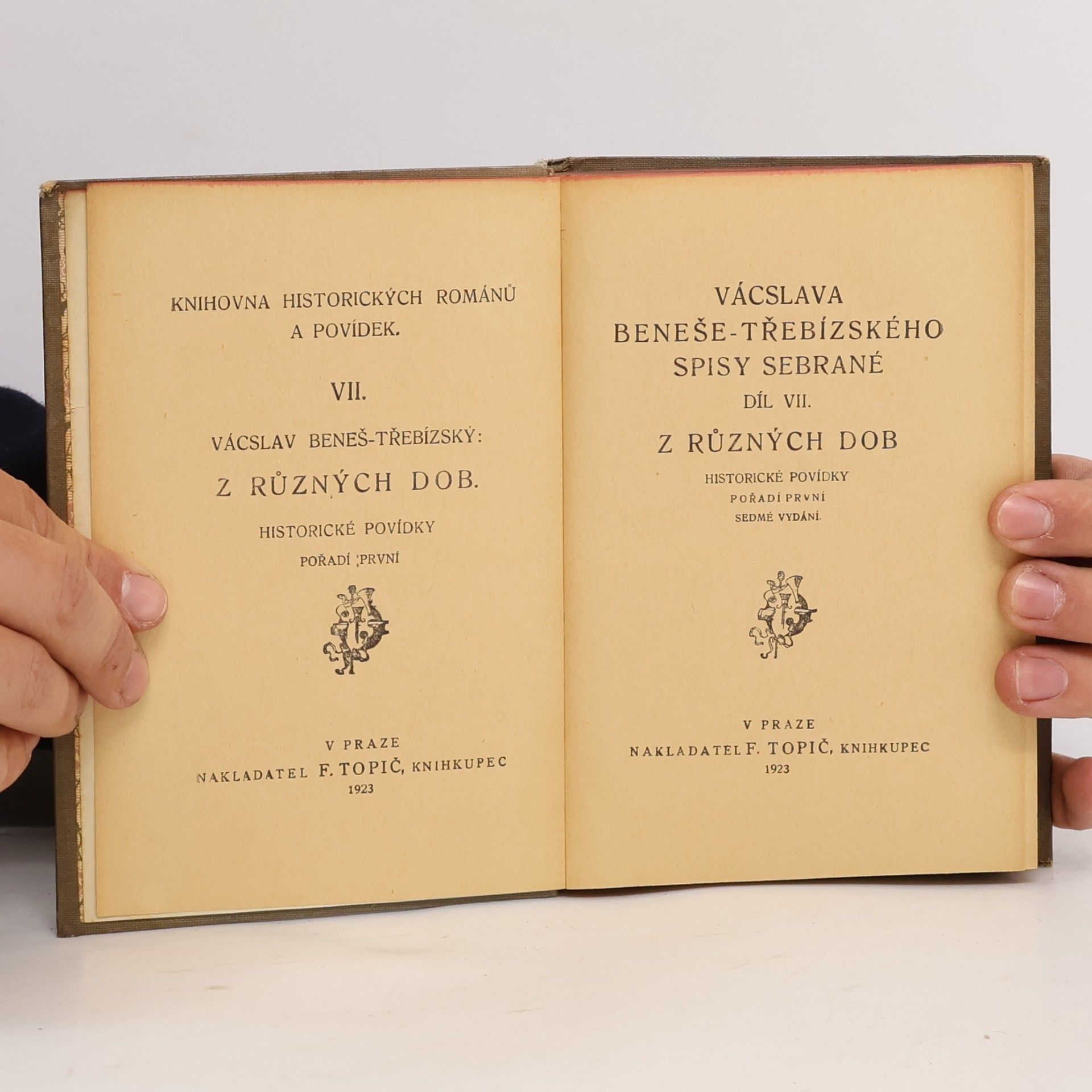 Václav Beneš Třebízský Spisy sebrané VII. Z různých dob