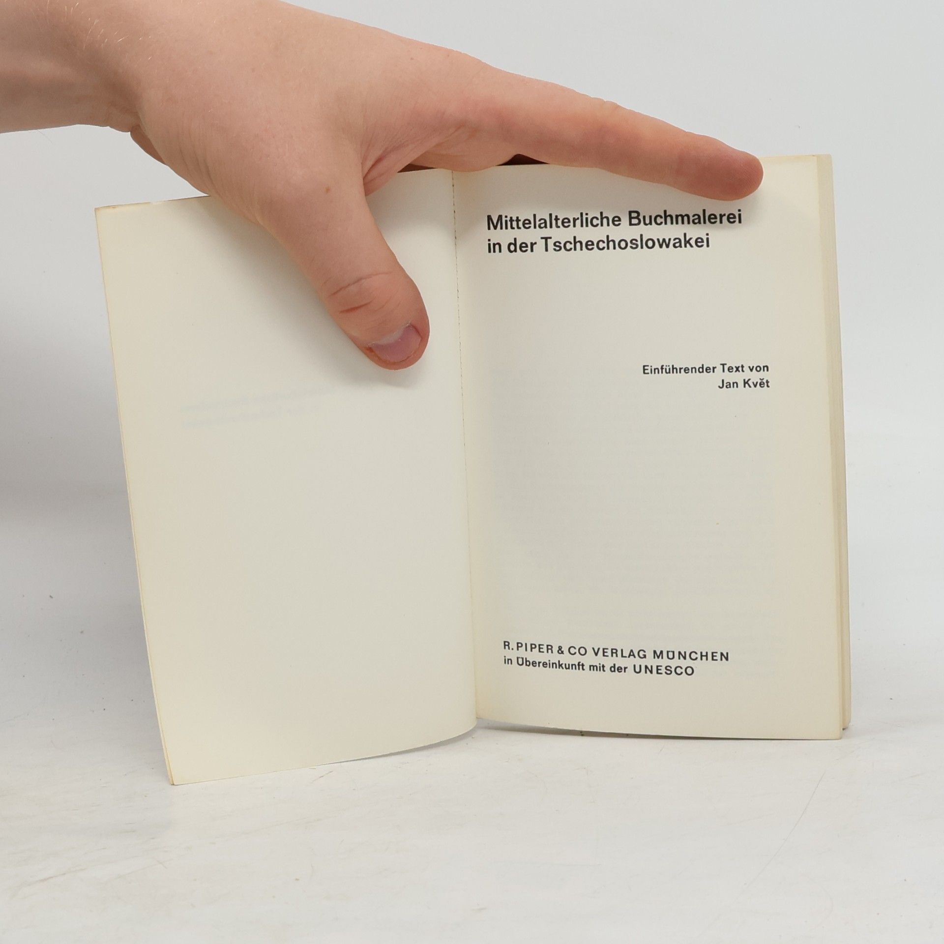 Jan Květ Mittelalterliche Buchmalerei in der Tschechoslowakei