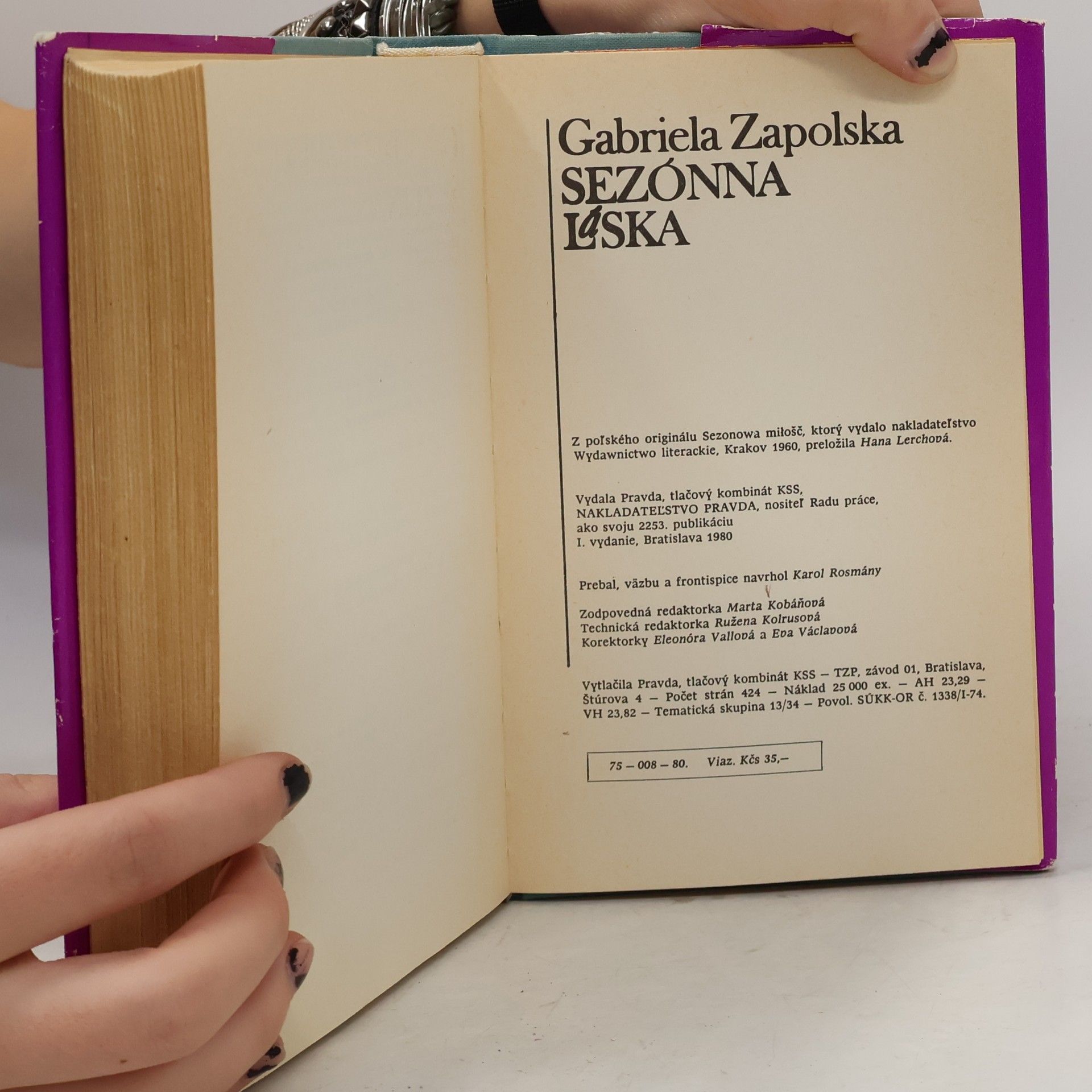 Gabriela Zapolska Sezónna láska
