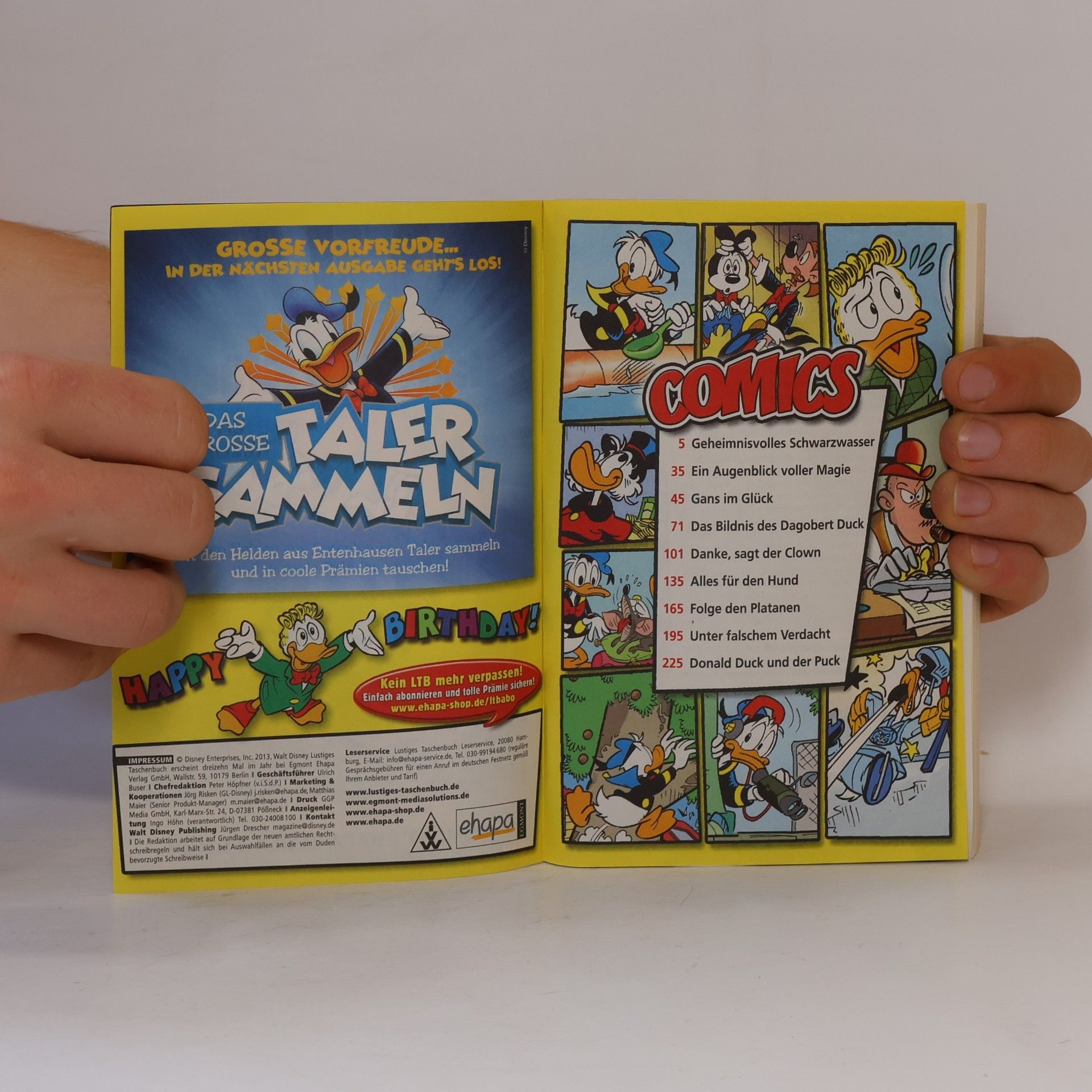 Walt Disney Lustiges Taschenbuch 437. Gans im Glück