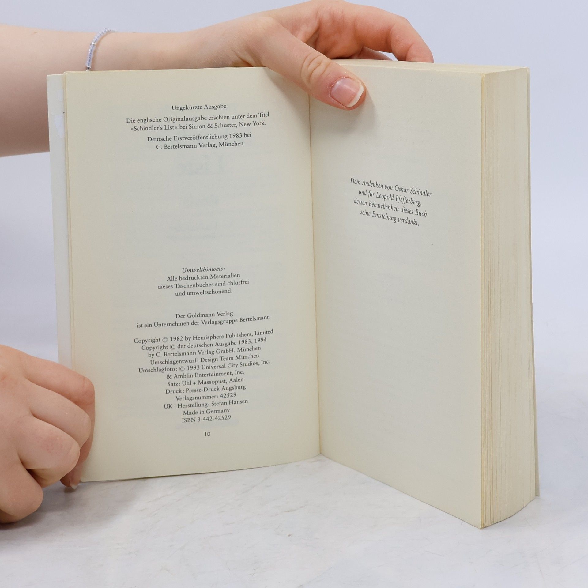 Thomas Keneally Schindler’s Liste