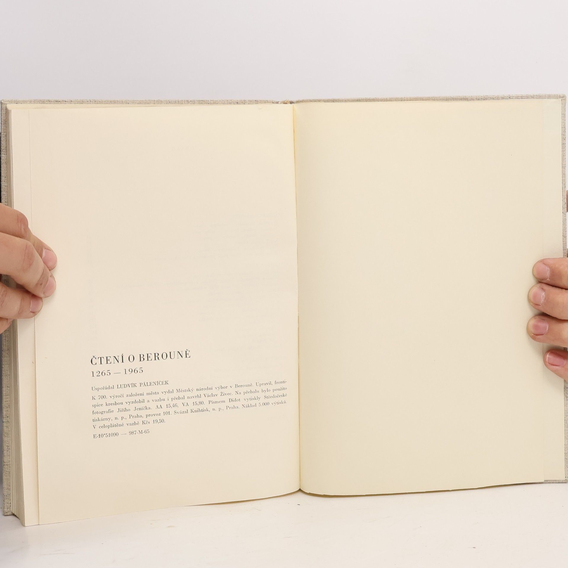 Ludvík Páleníček Čtení o Berouně 1265-1965 : [sborník]