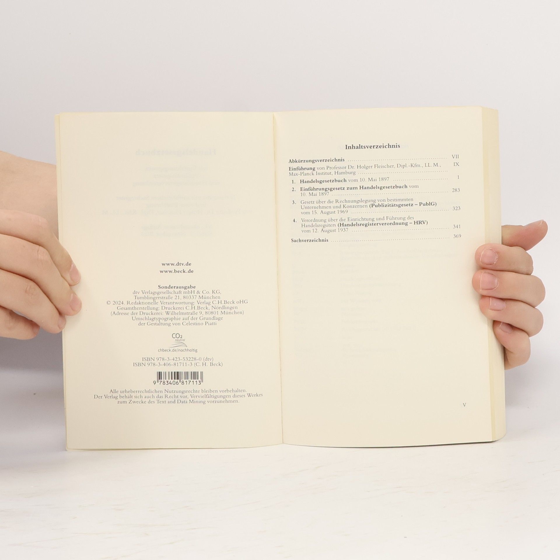 Holger Fleischer Handelsgesetzbuch 69. Auflage 2024